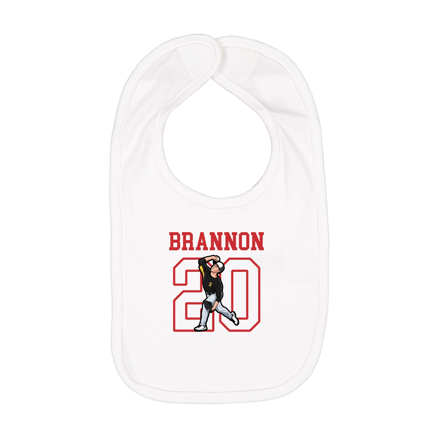 Infant Bib — Shirsey in White