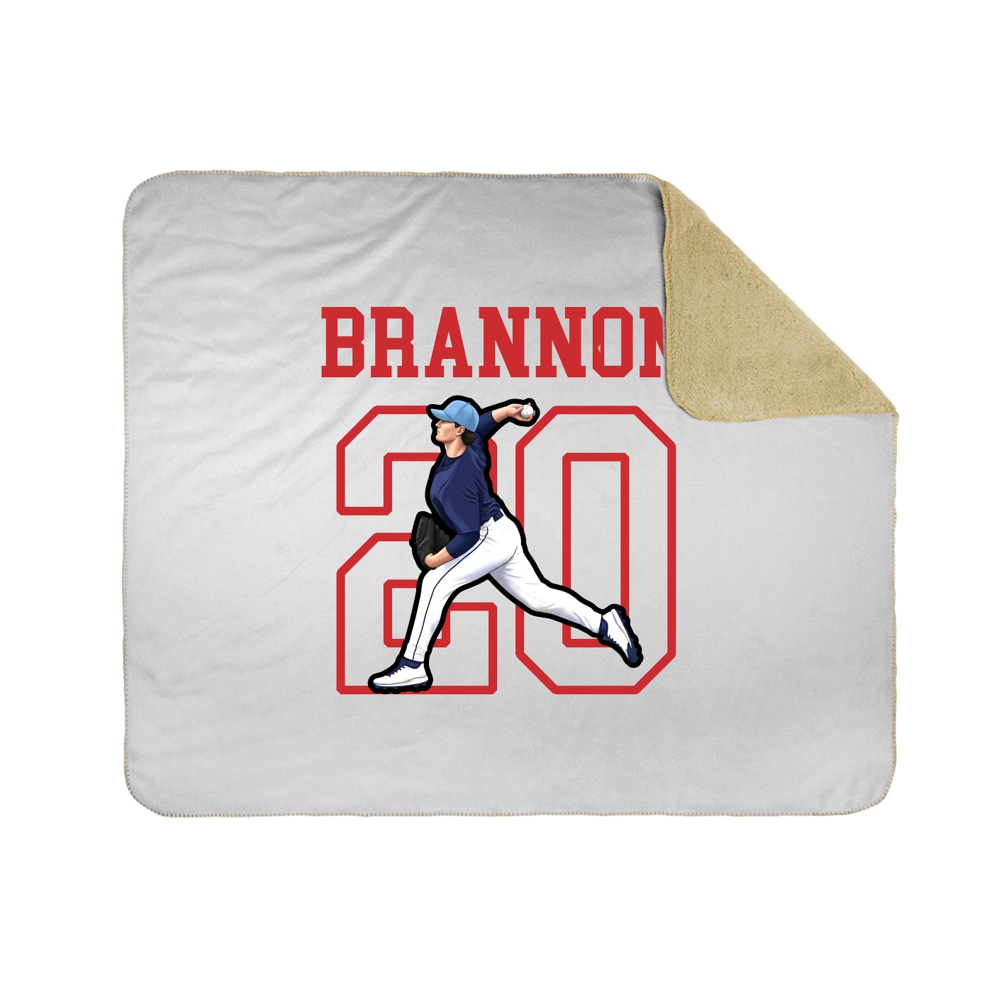 Throw Blanket — Shirsey in White