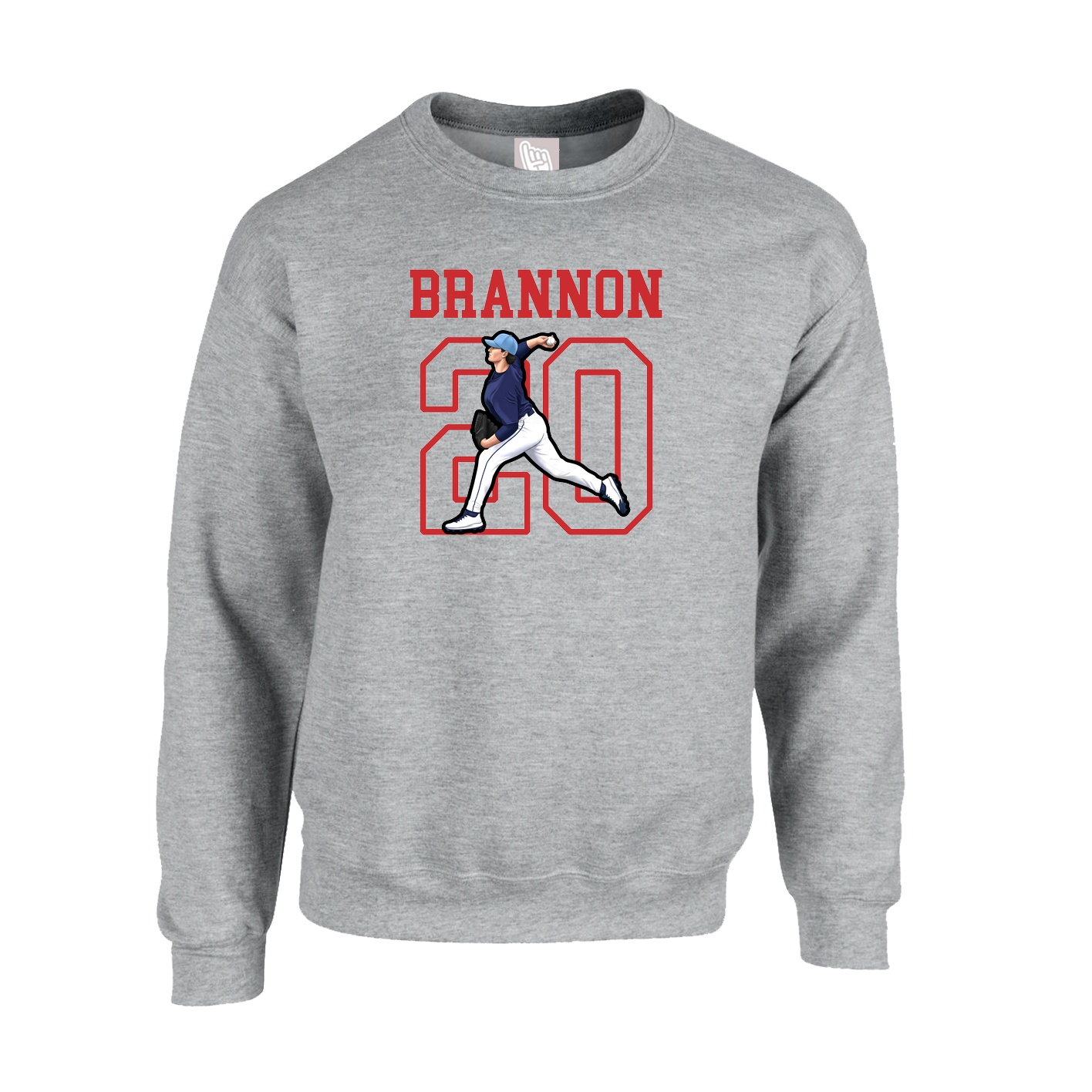 Fleece Crew — Shirsey in Grey