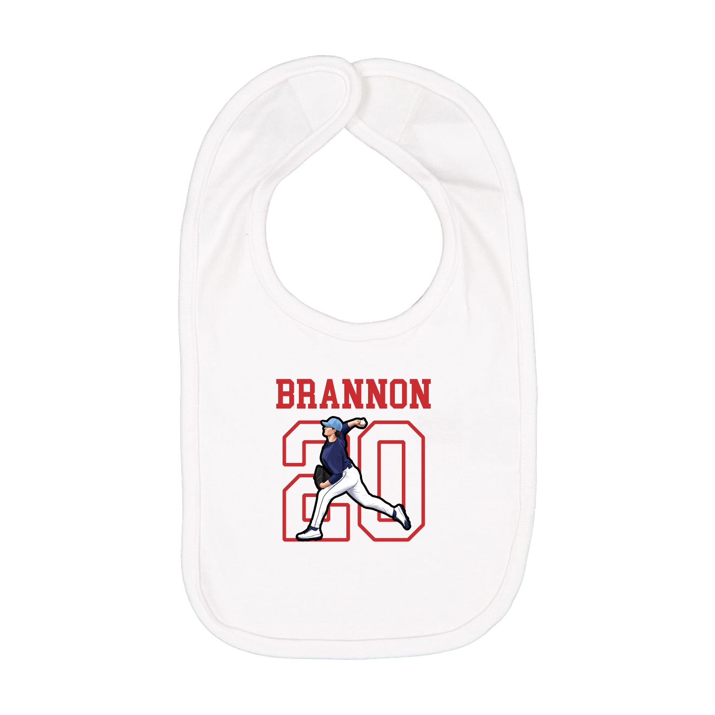 Infant Bib — Shirsey in White