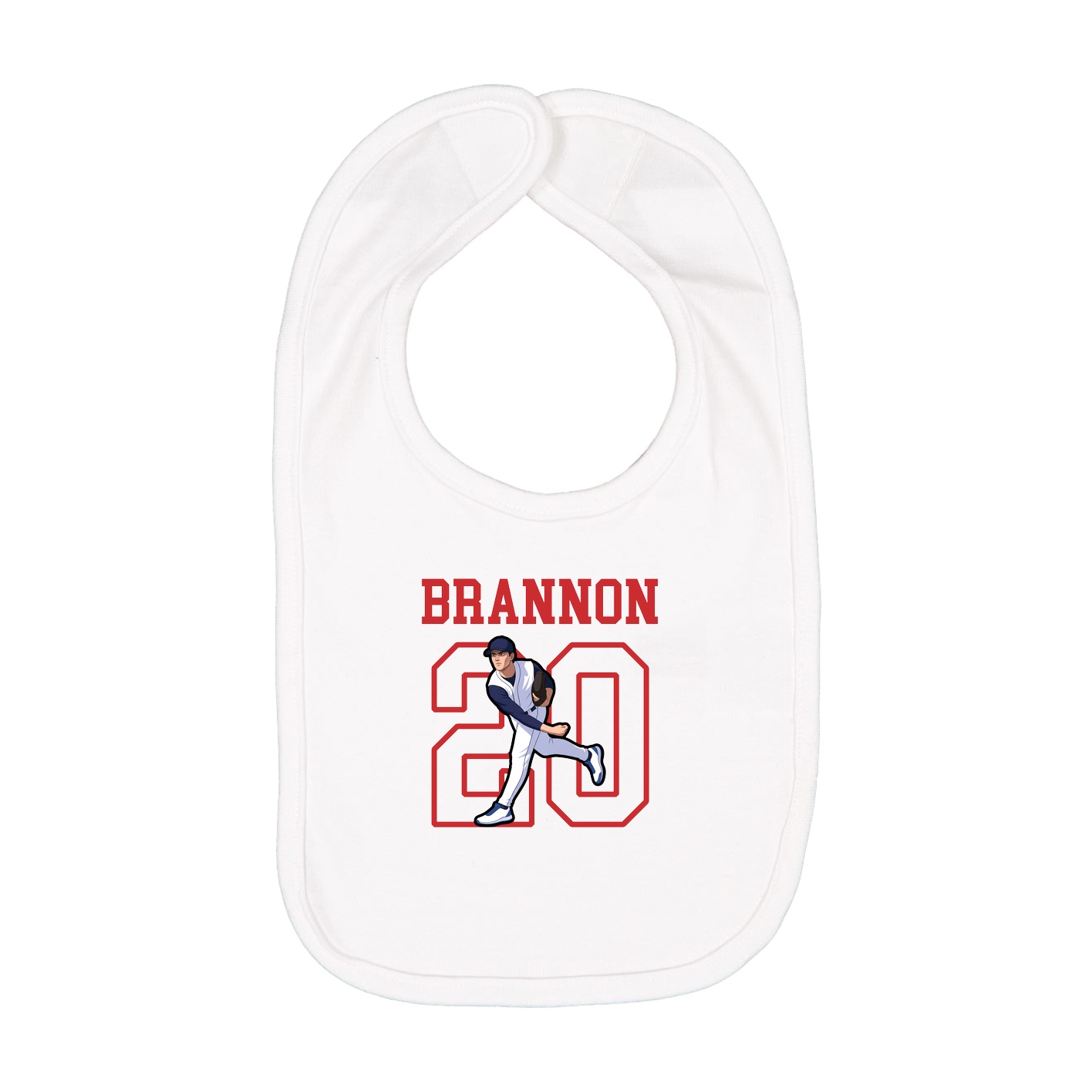 Infant Bib — Shirsey in White