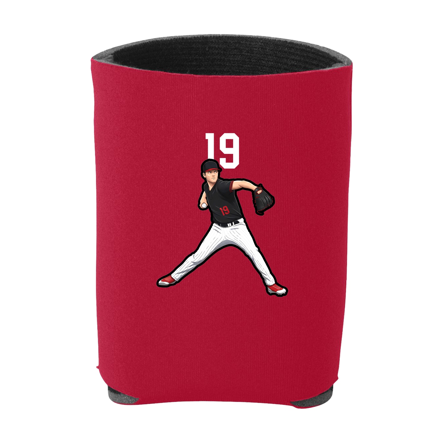 Can Holder — Number Top in Red