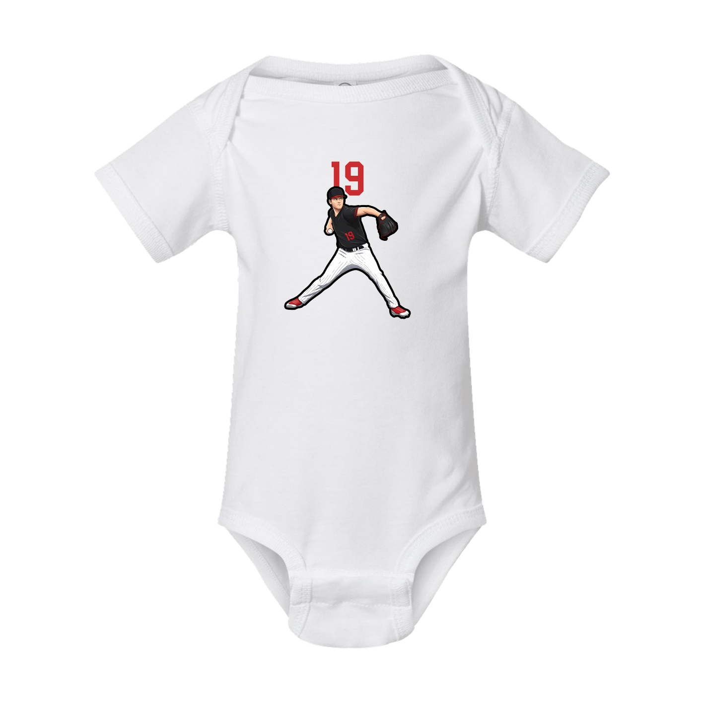 Baby Onesie — Number Top in White