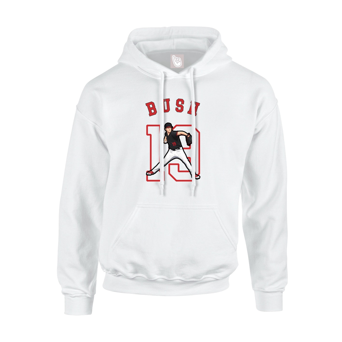 Youth Hoodie — Shirsey Arch in White
