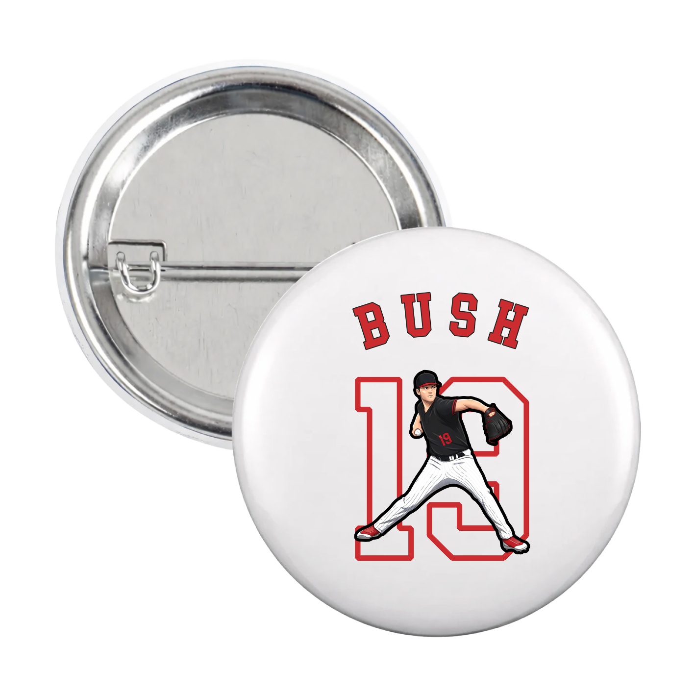 Game Day Button — Shirsey Arch in White