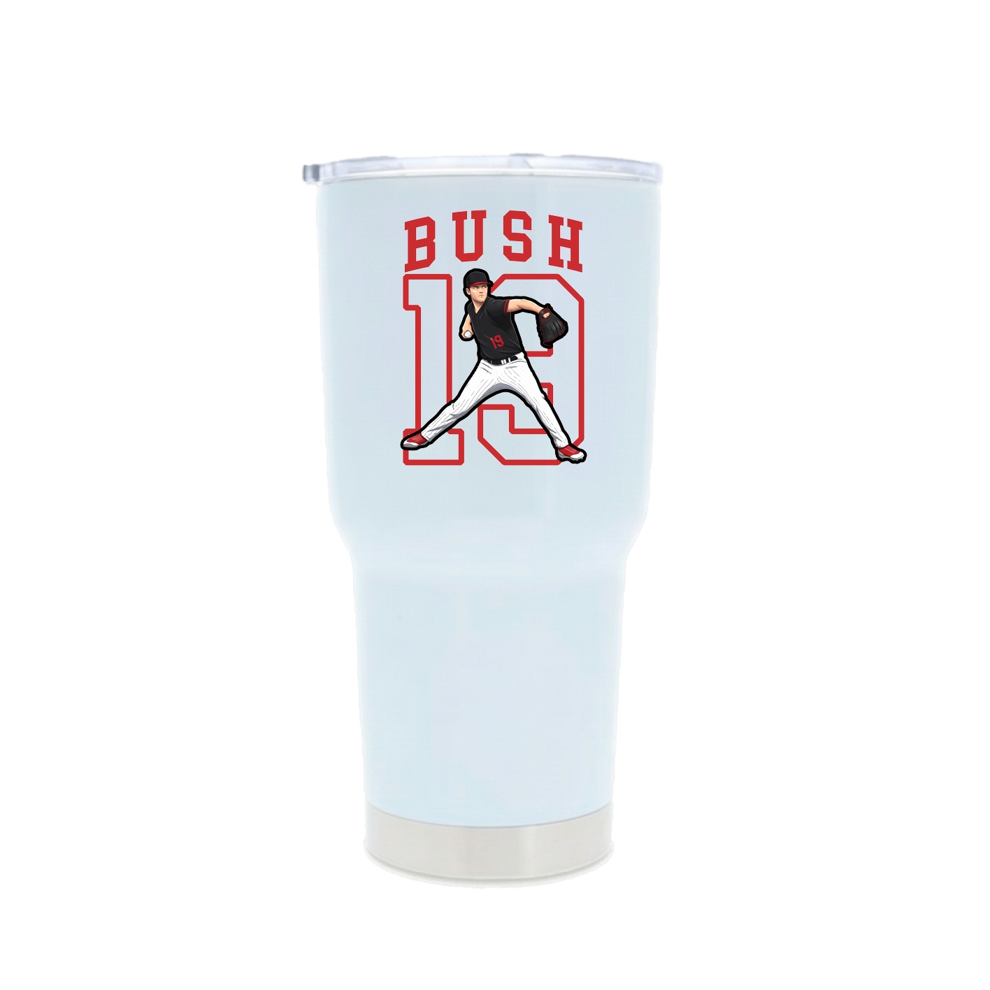 30oz Stainless Steel Tumbler — Shirsey in White