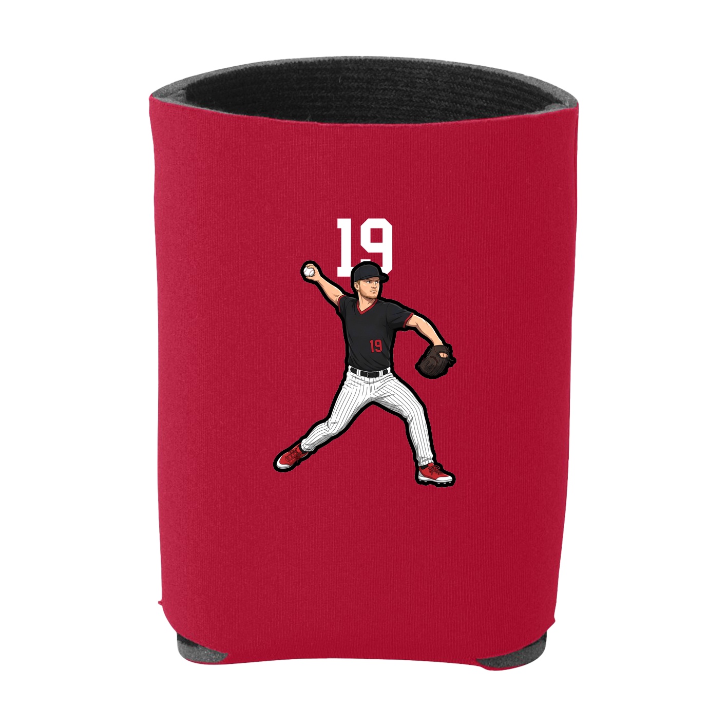 Can Holder — Number Top in Red