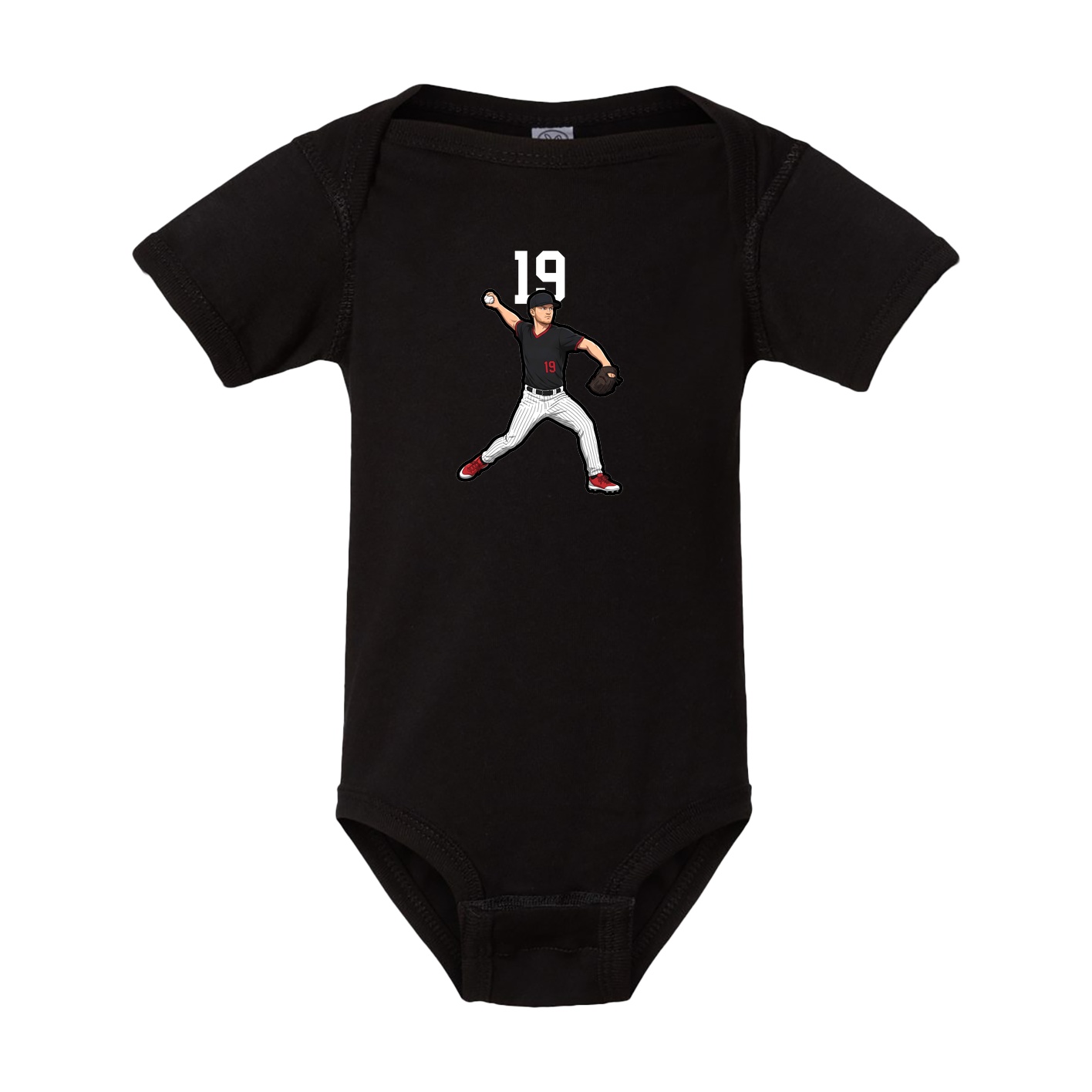 Baby Onesie — Number Top in Black