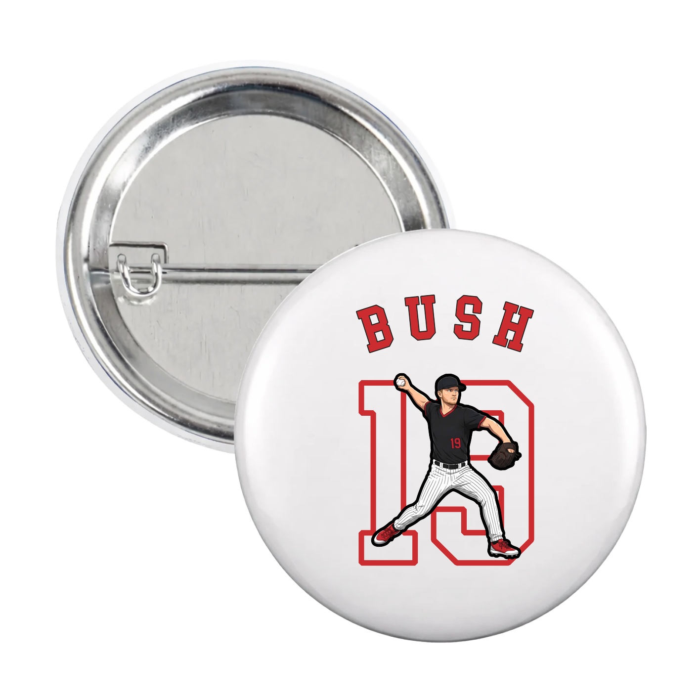 Game Day Button — Shirsey Arch in White