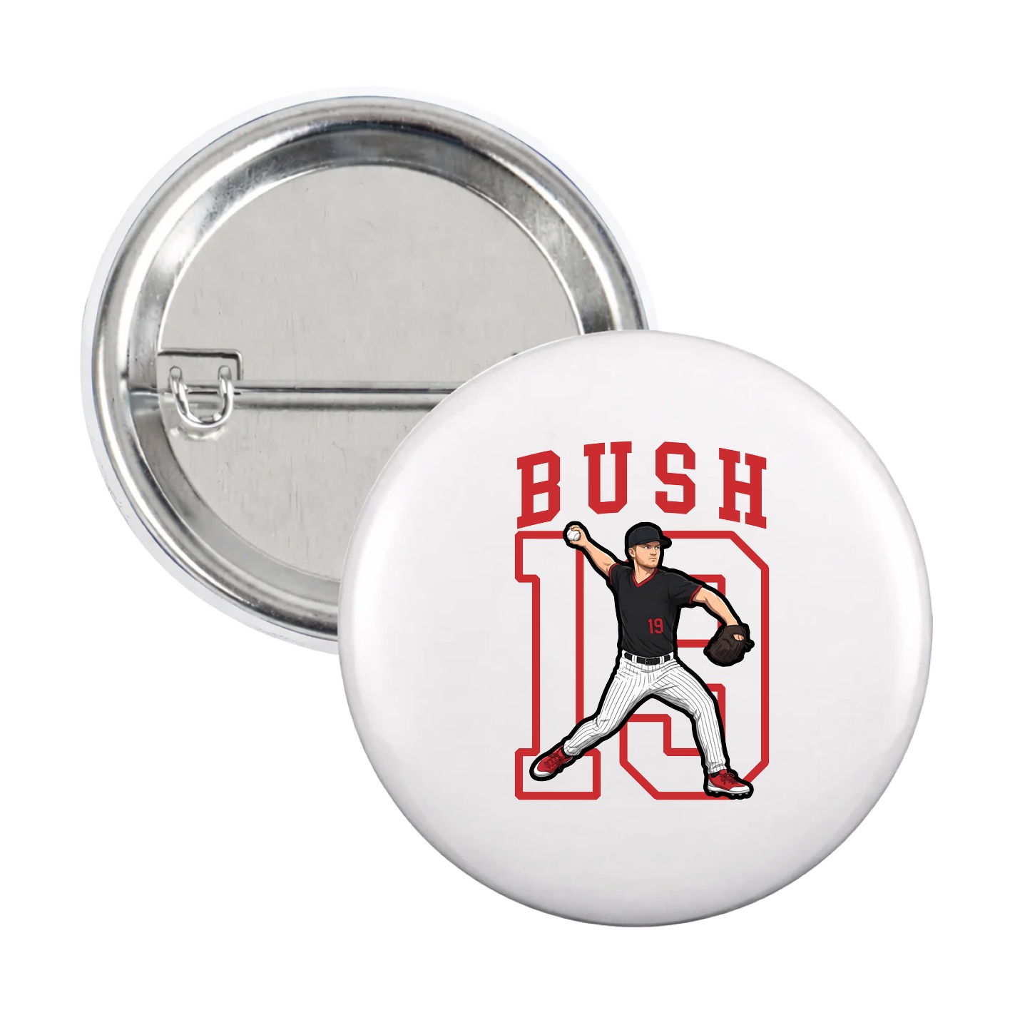 Game Day Button — Shirsey in White