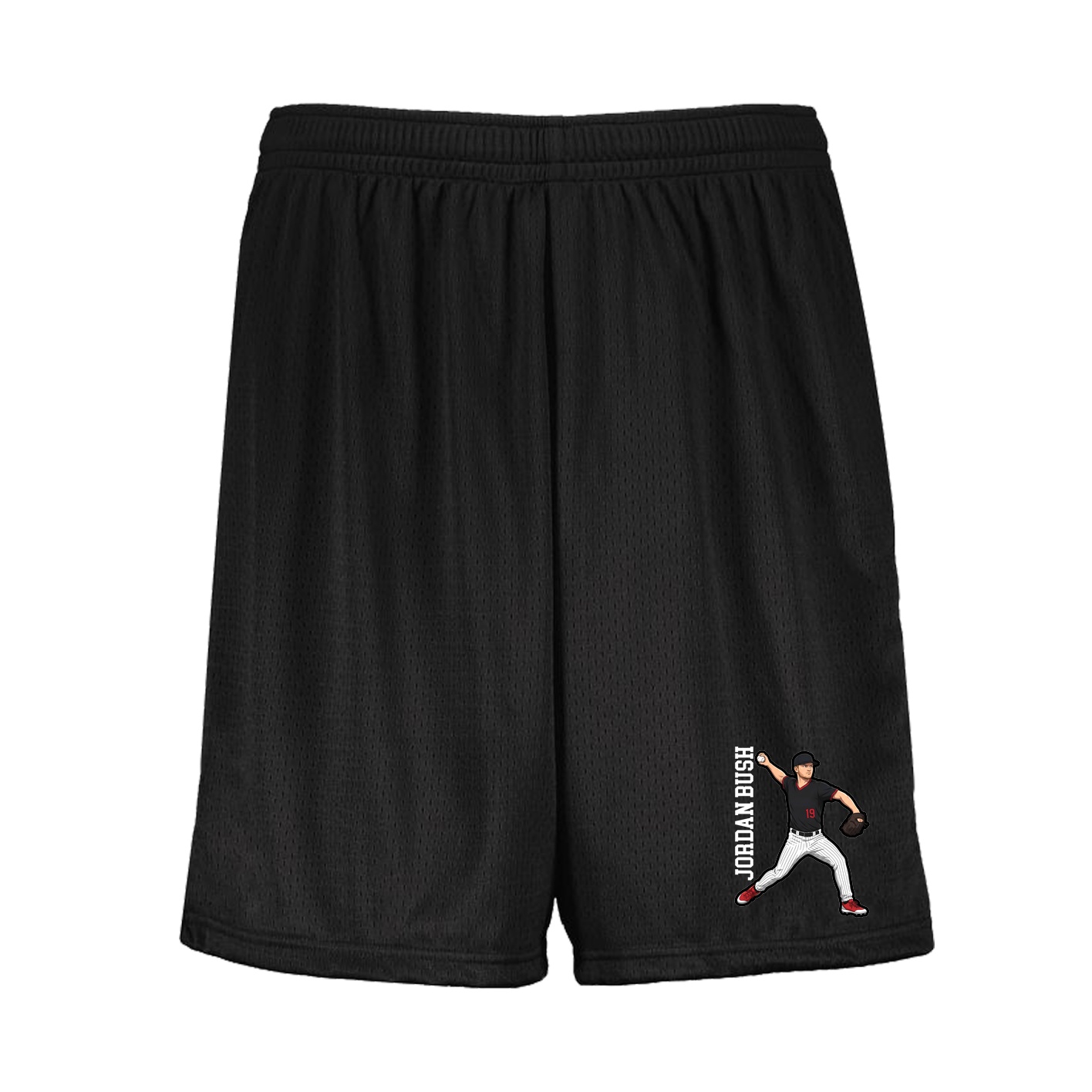 Shorts — Name Vertical in Black