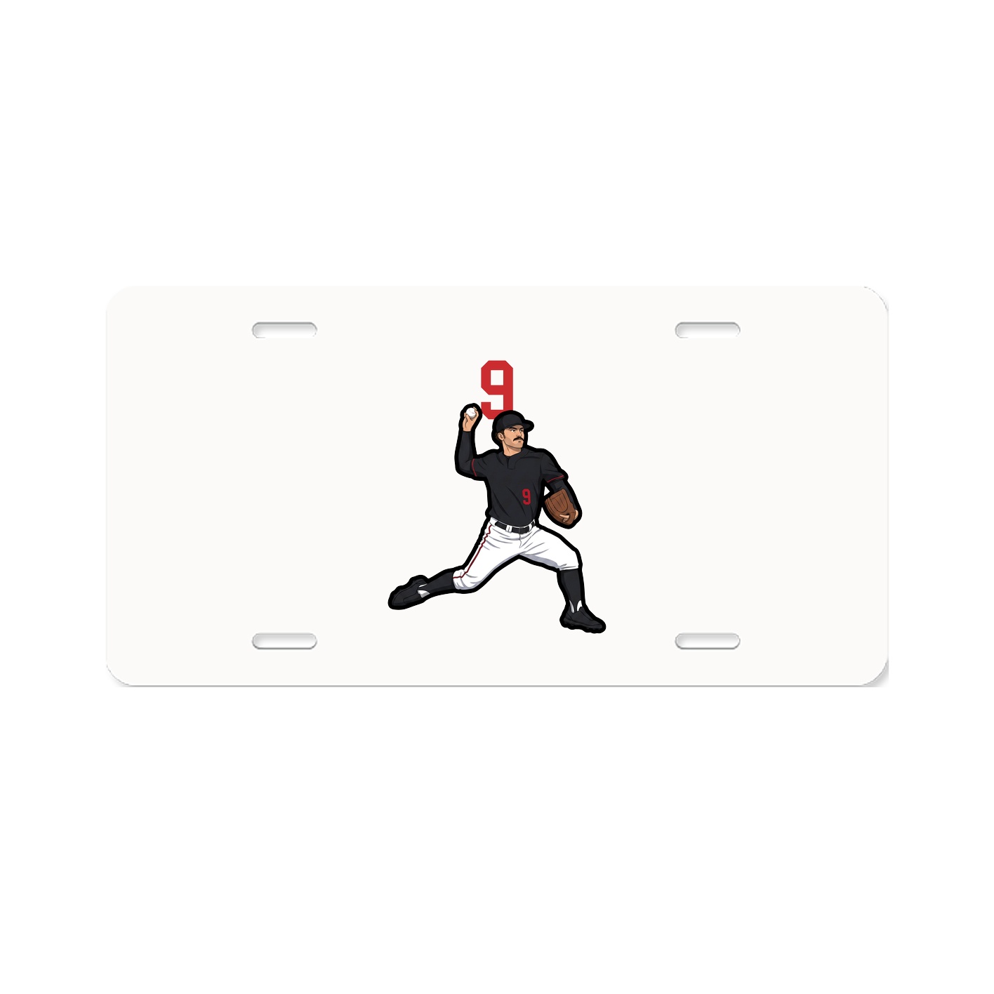 License Plate — Number Top in Classic