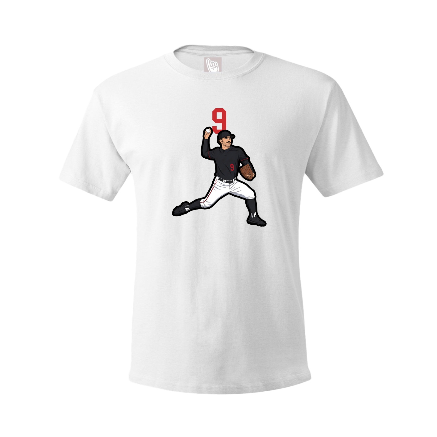 Youth Tee — Number Top in White