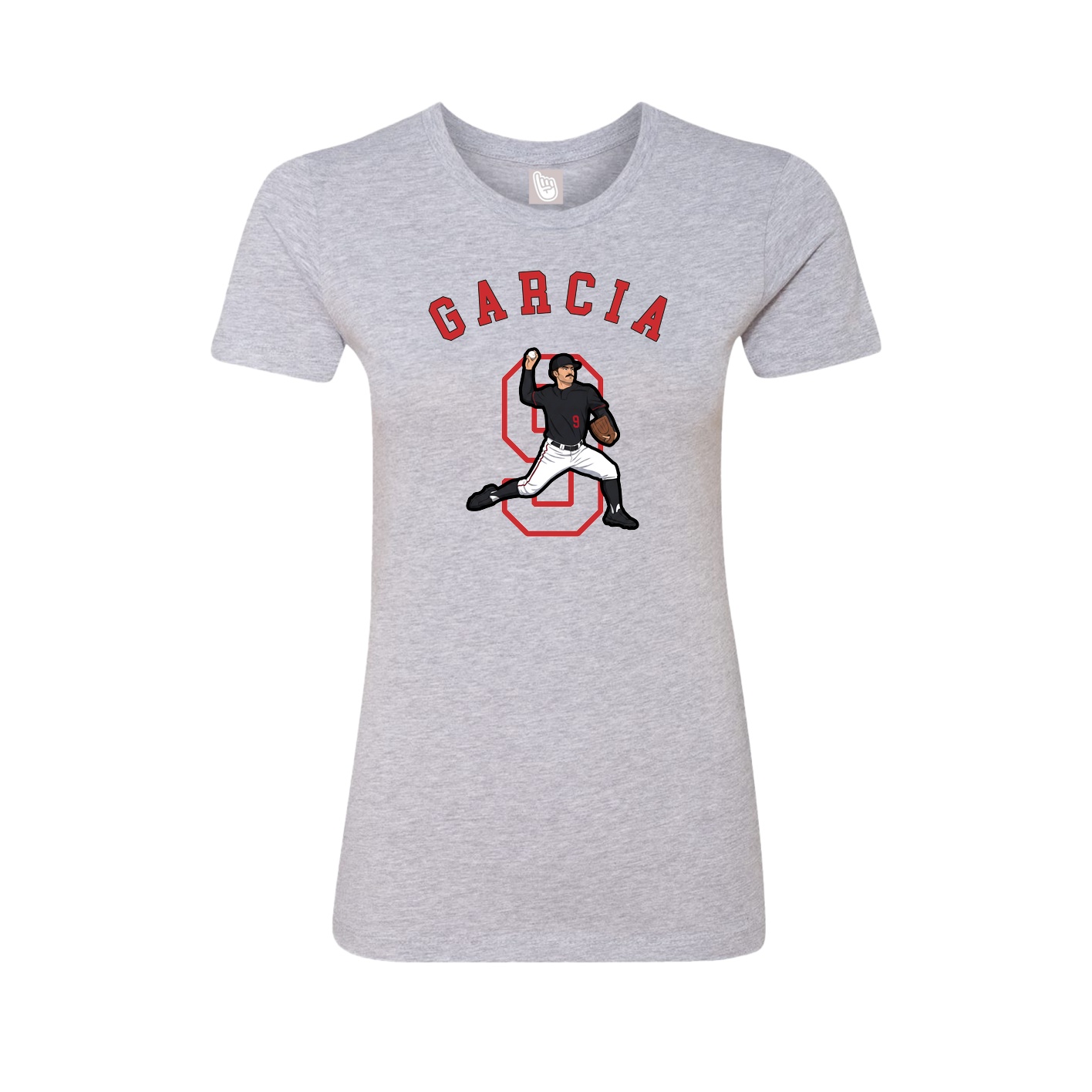 Fitted Women's Tee — Shirsey Arch in Grey