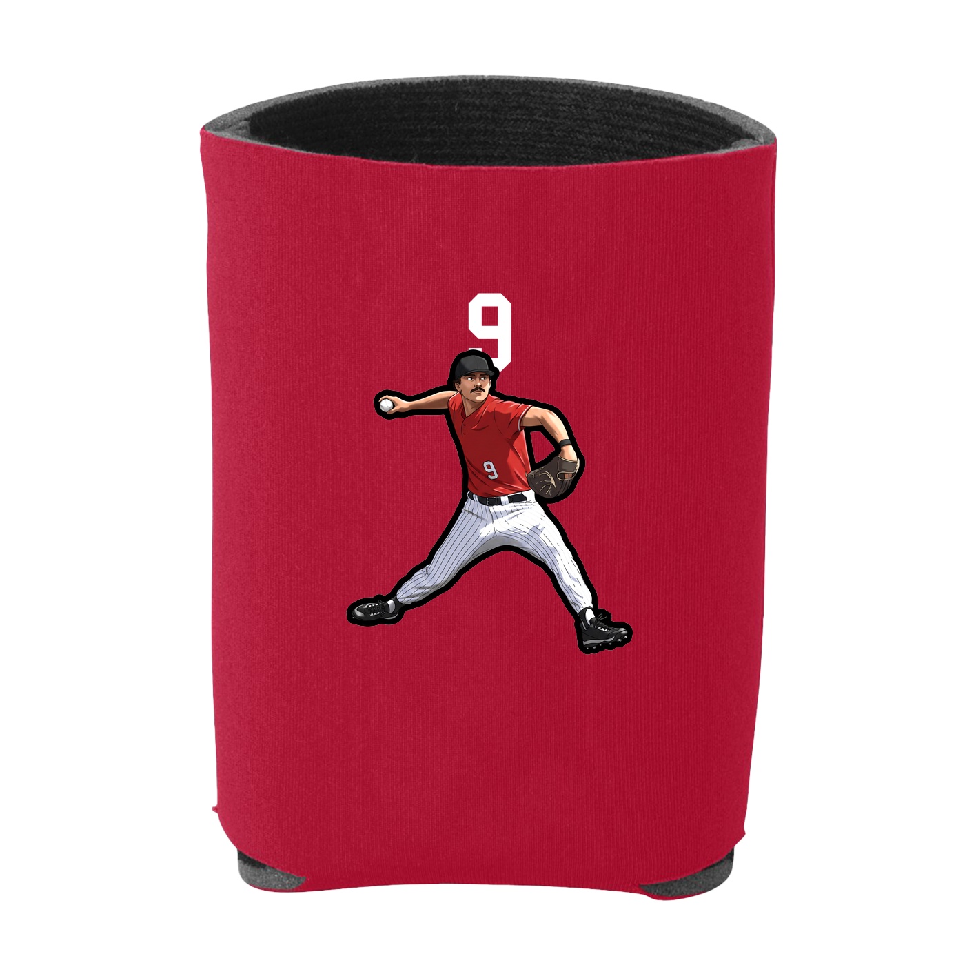 Can Holder — Number Top in Red