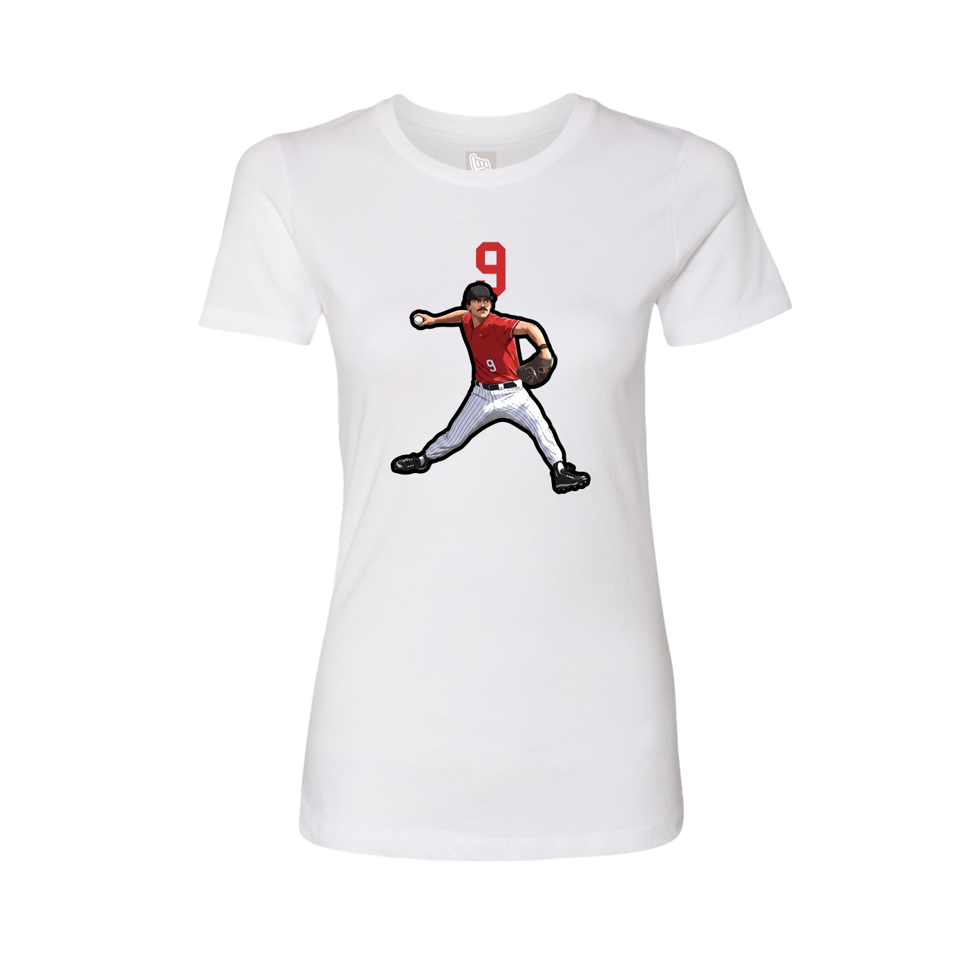 Womens Tee — Number Top in White