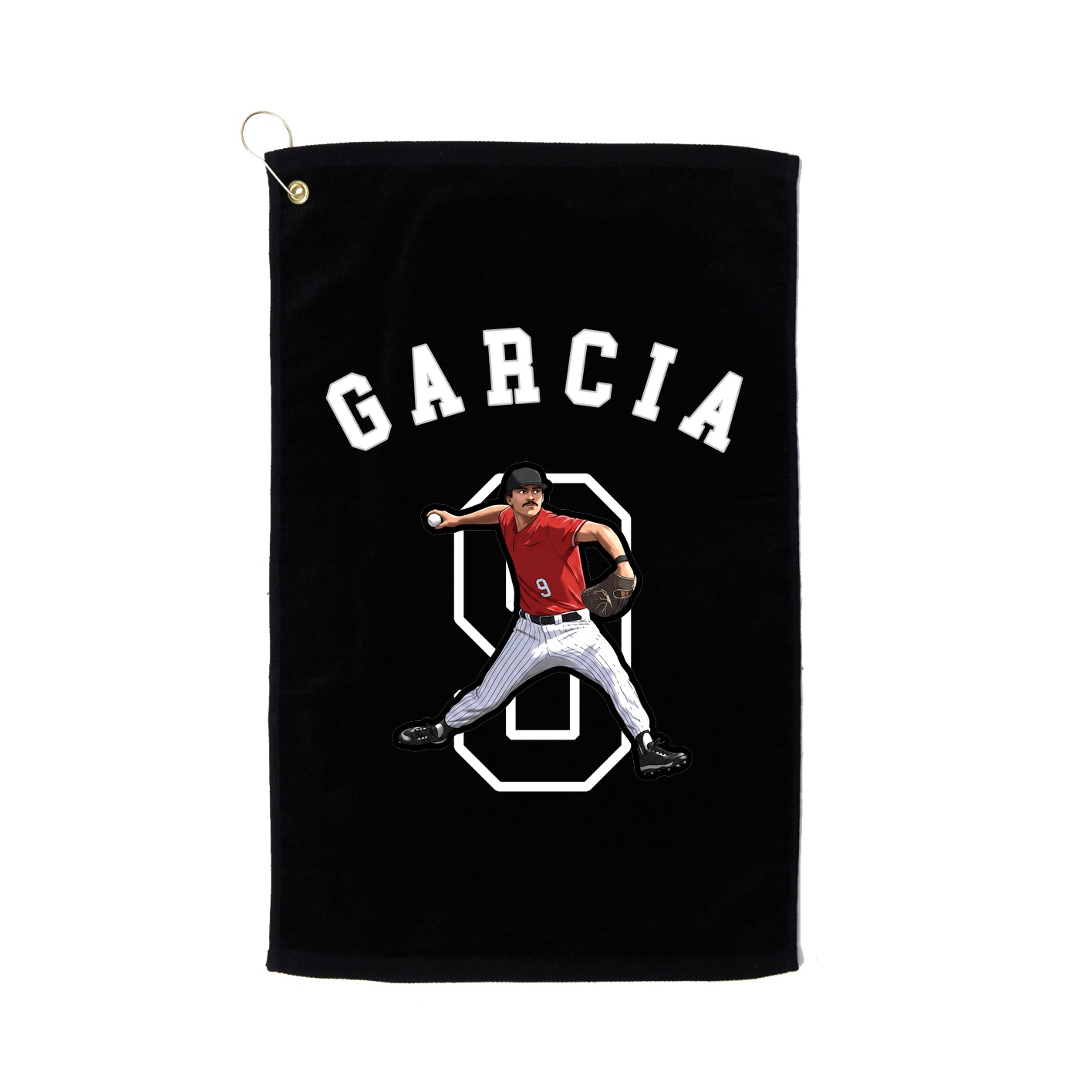 Golf Towel — Shirsey Arch in Black