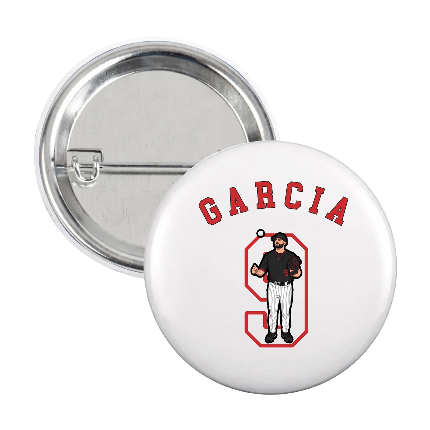Game Day Button — Shirsey Arch in White