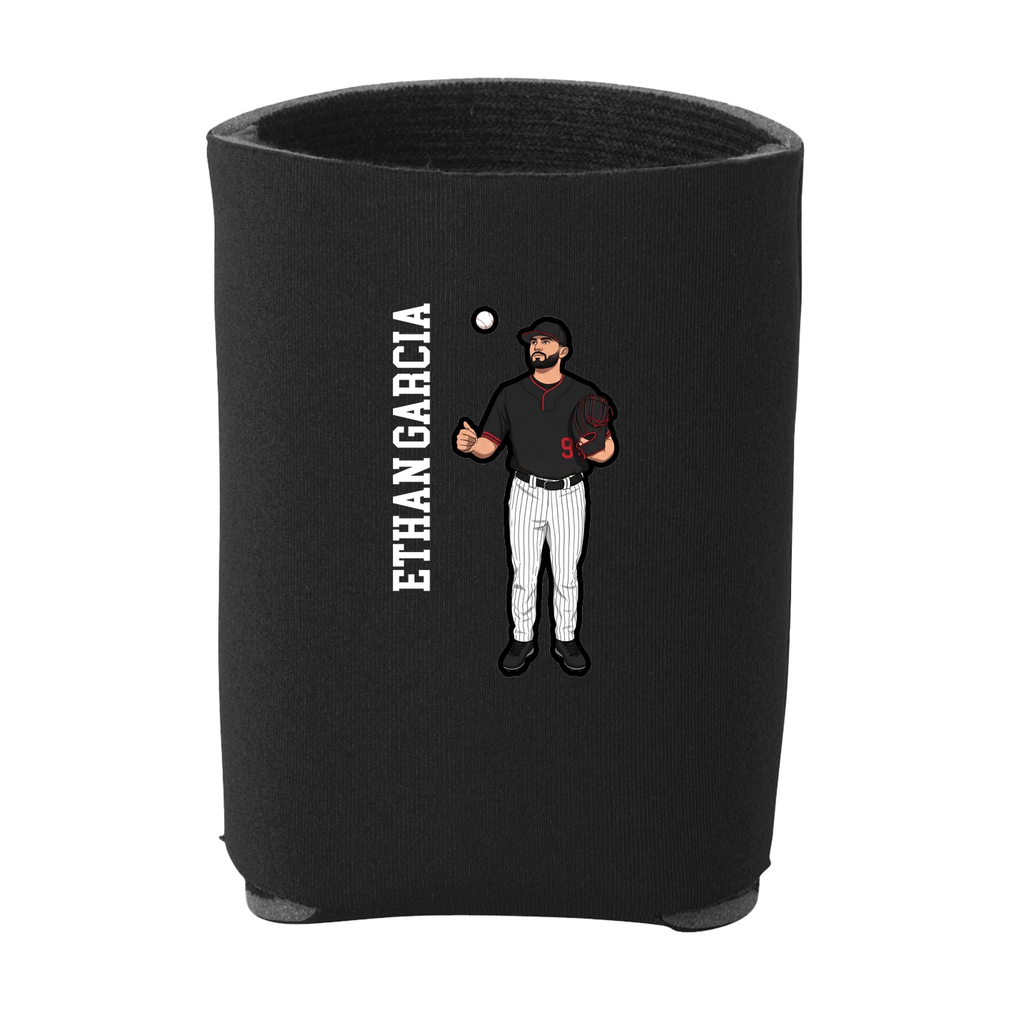 Can Holder — Name Vertical in Black