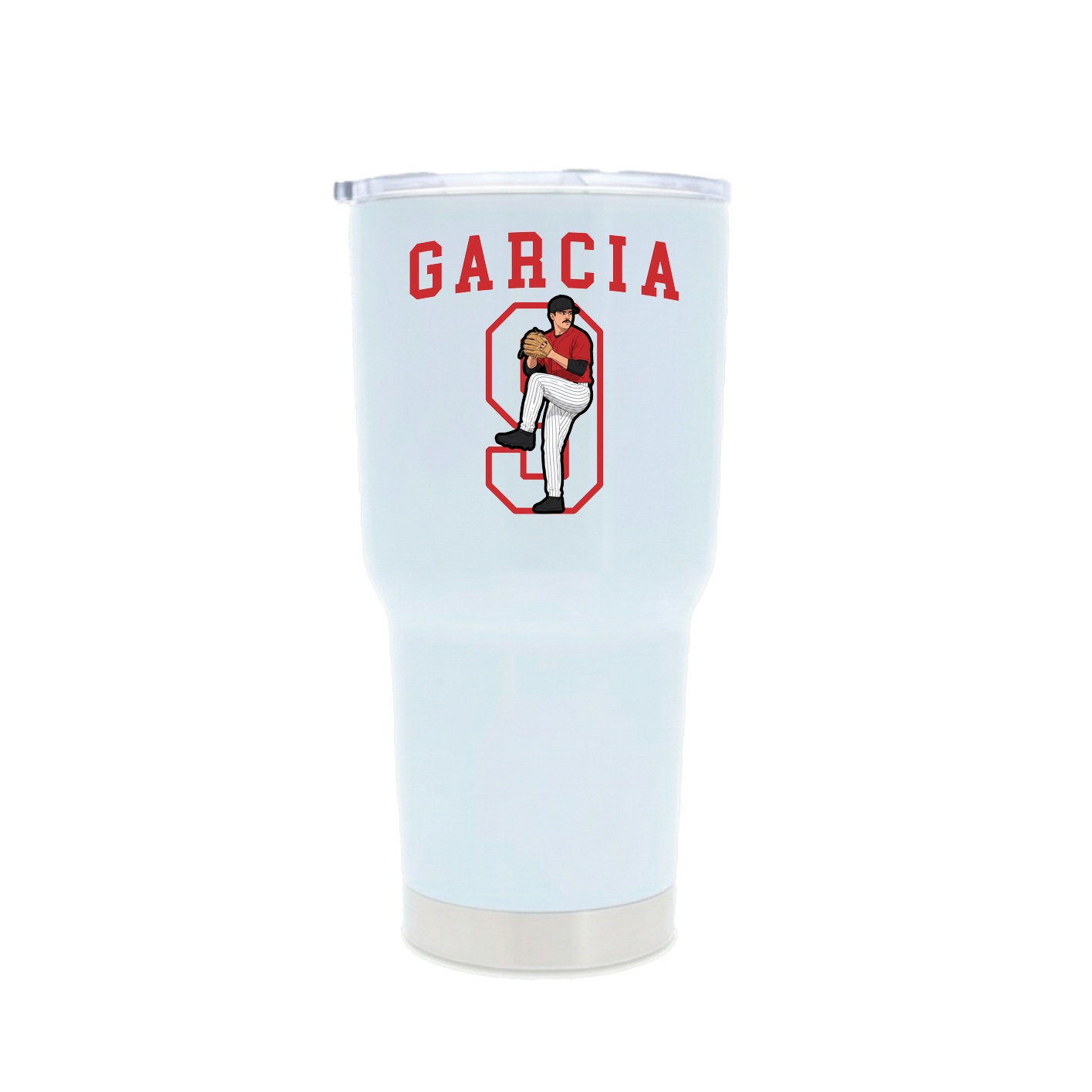 30oz Stainless Steel Tumbler — Shirsey in White