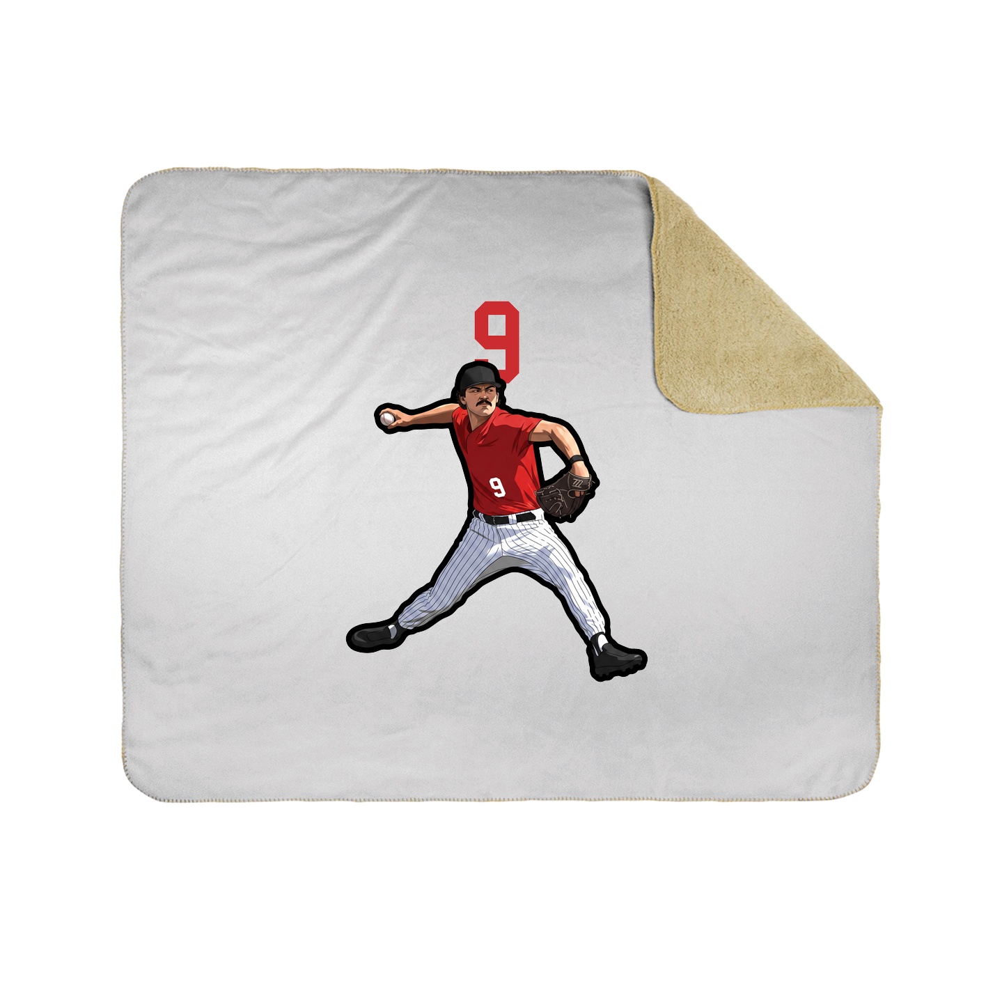 Throw Blanket — Number Top in White