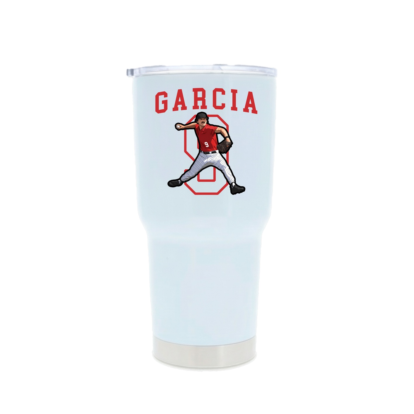 30oz Stainless Steel Tumbler — Shirsey in White