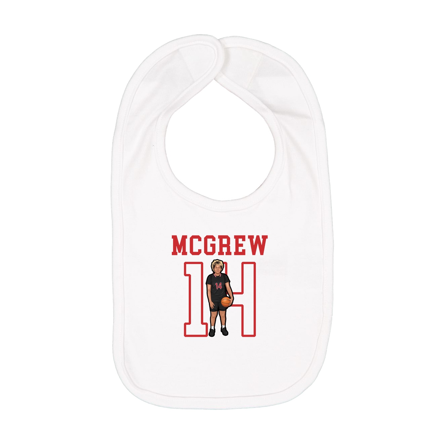 Infant Bib — Shirsey in White