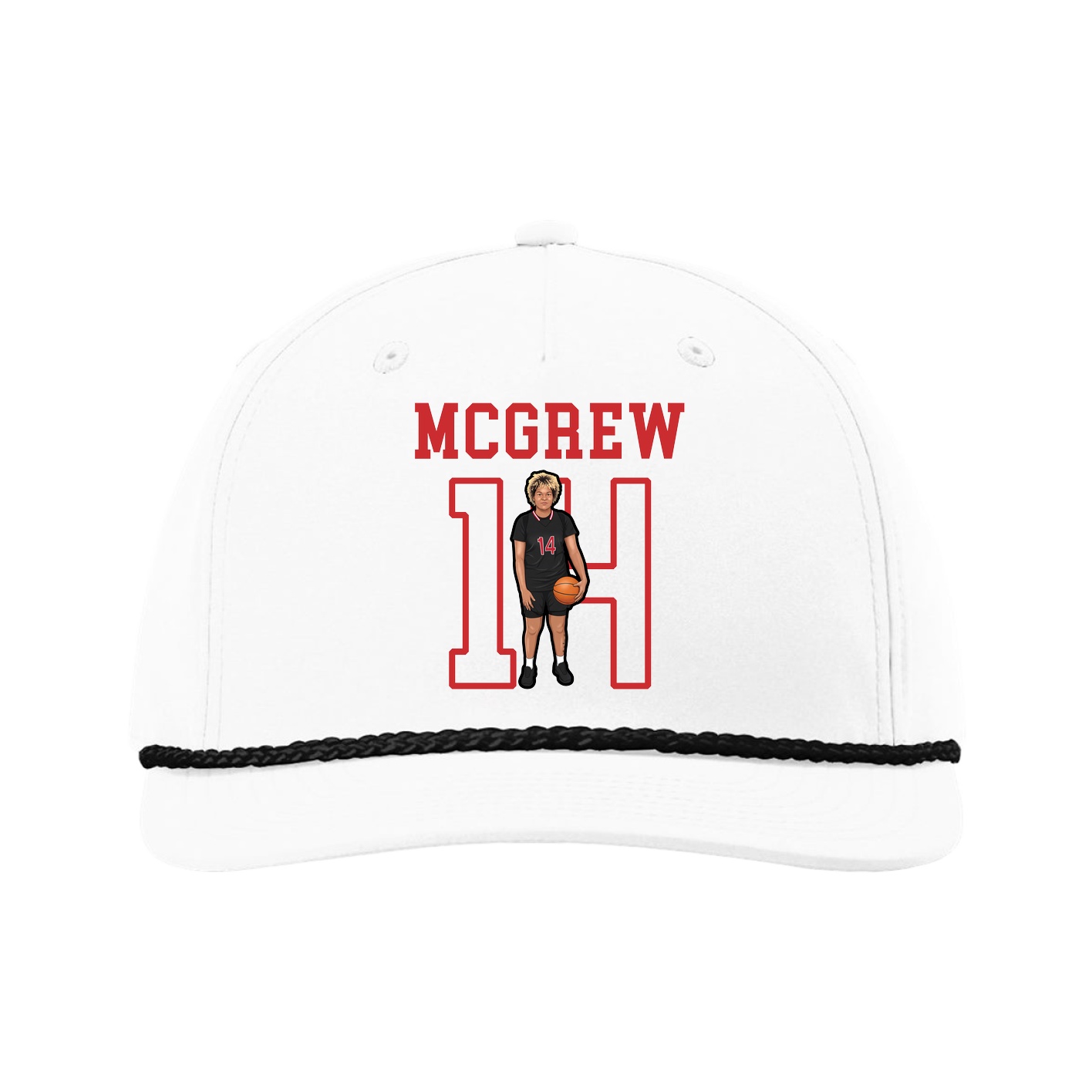 Five-Panel Classic Rope Cap — Shirsey in White