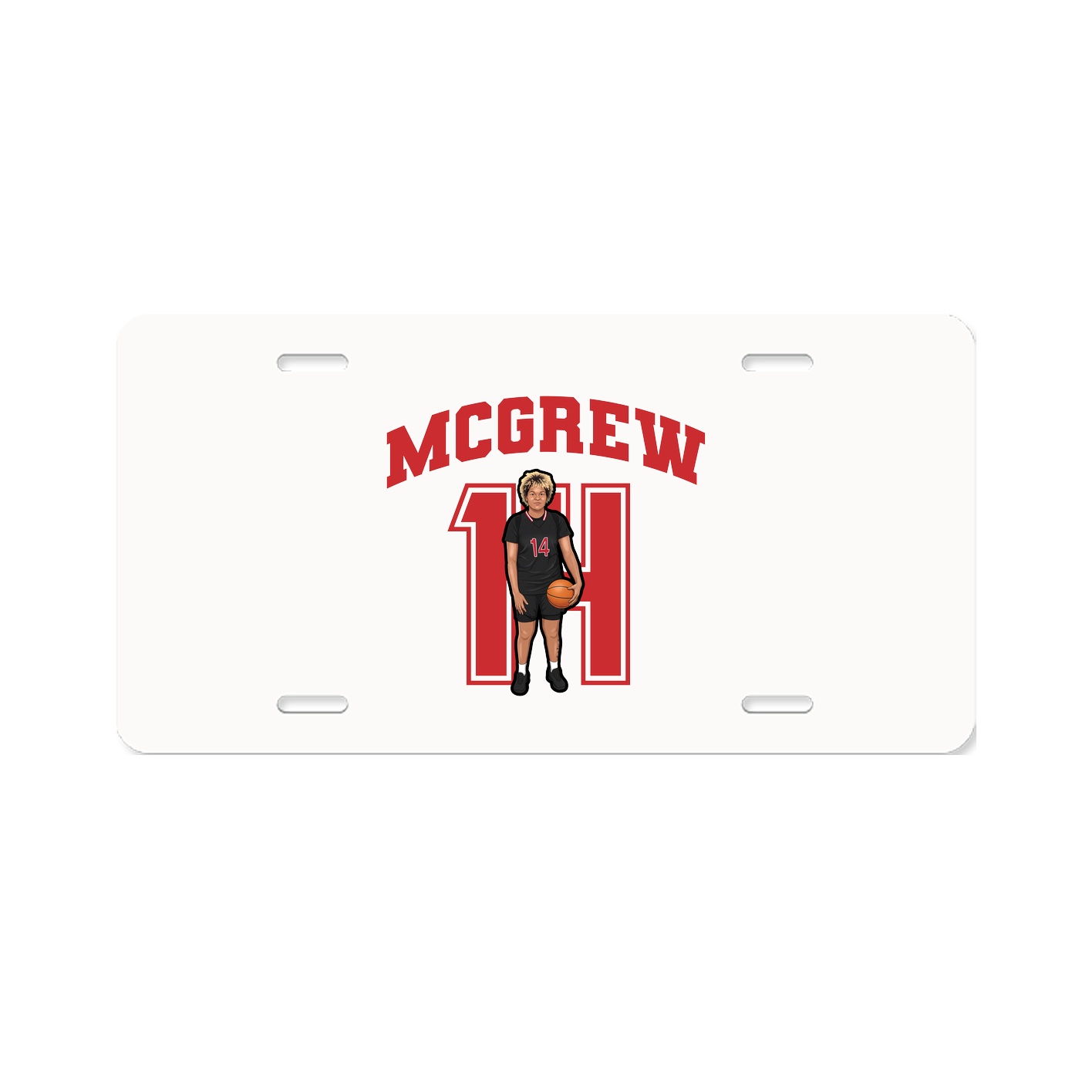 License Plate — Number in Classic