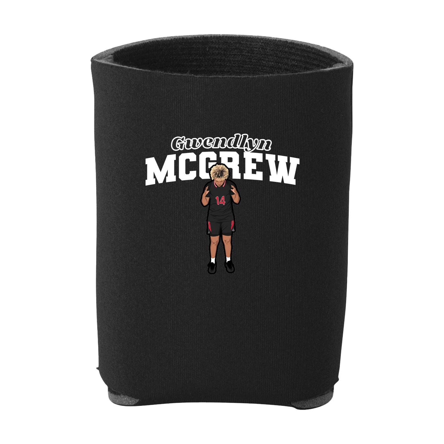 Can Holder — Name Arch in Black