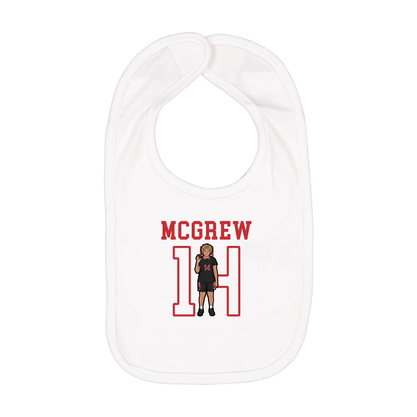 Infant Bib — Shirsey in White
