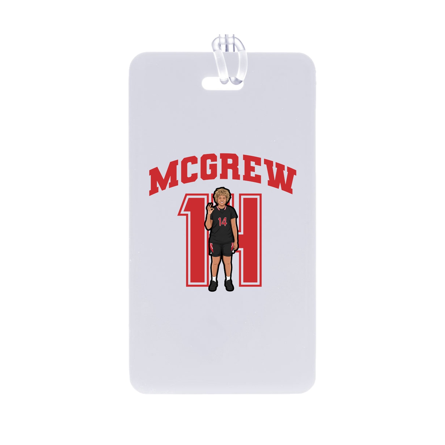 Bag Tag — Number in Classic
