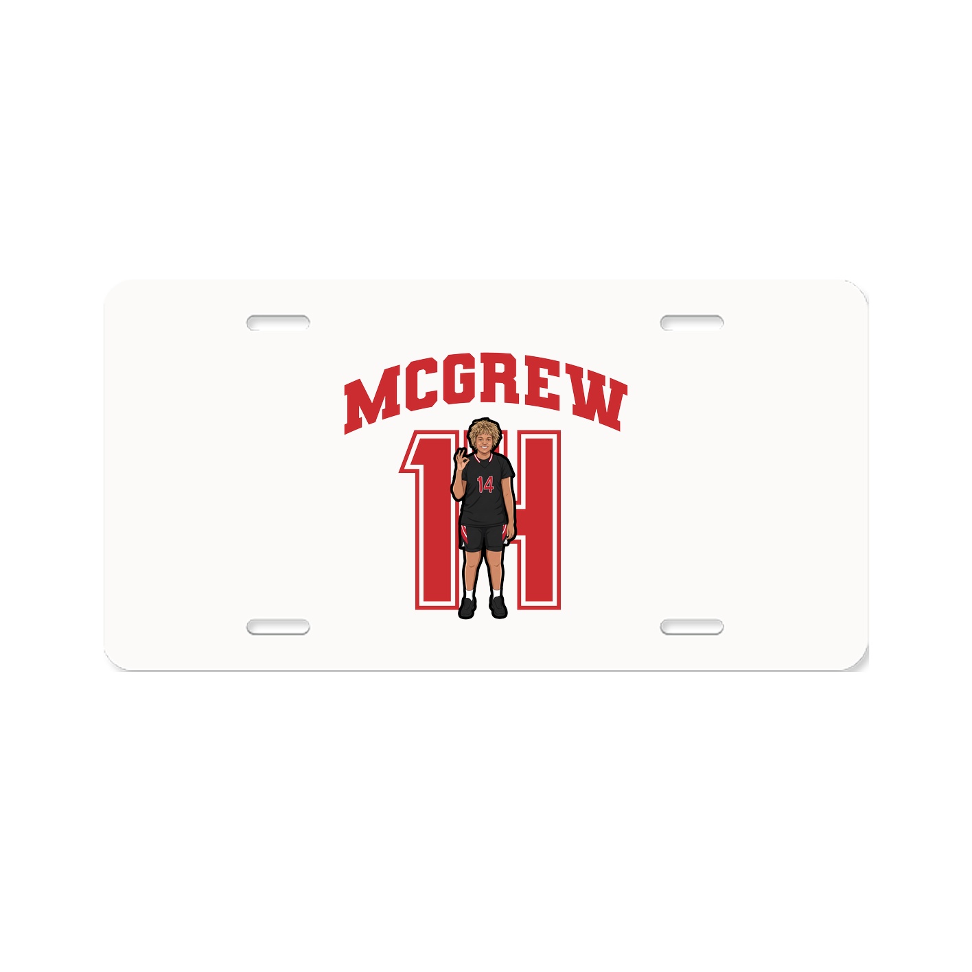 License Plate — Number in Classic