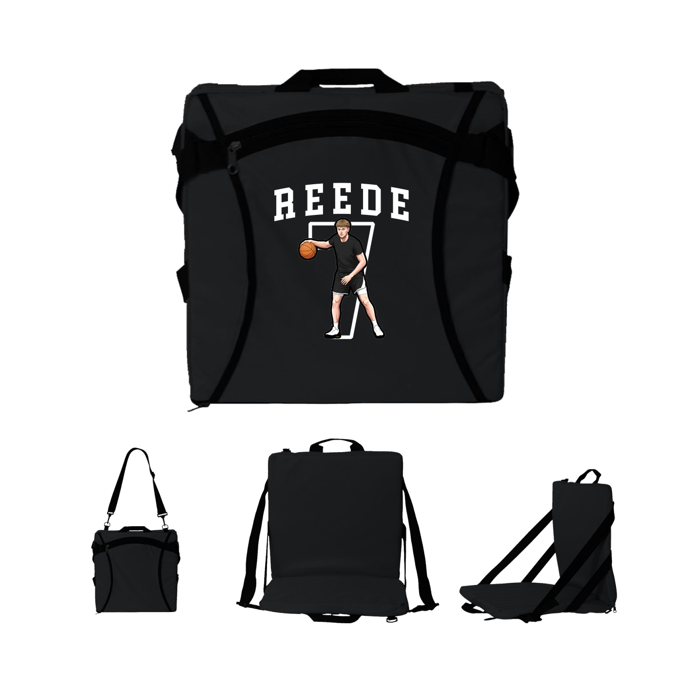Folding Stadium Seat — Shirsey in Black