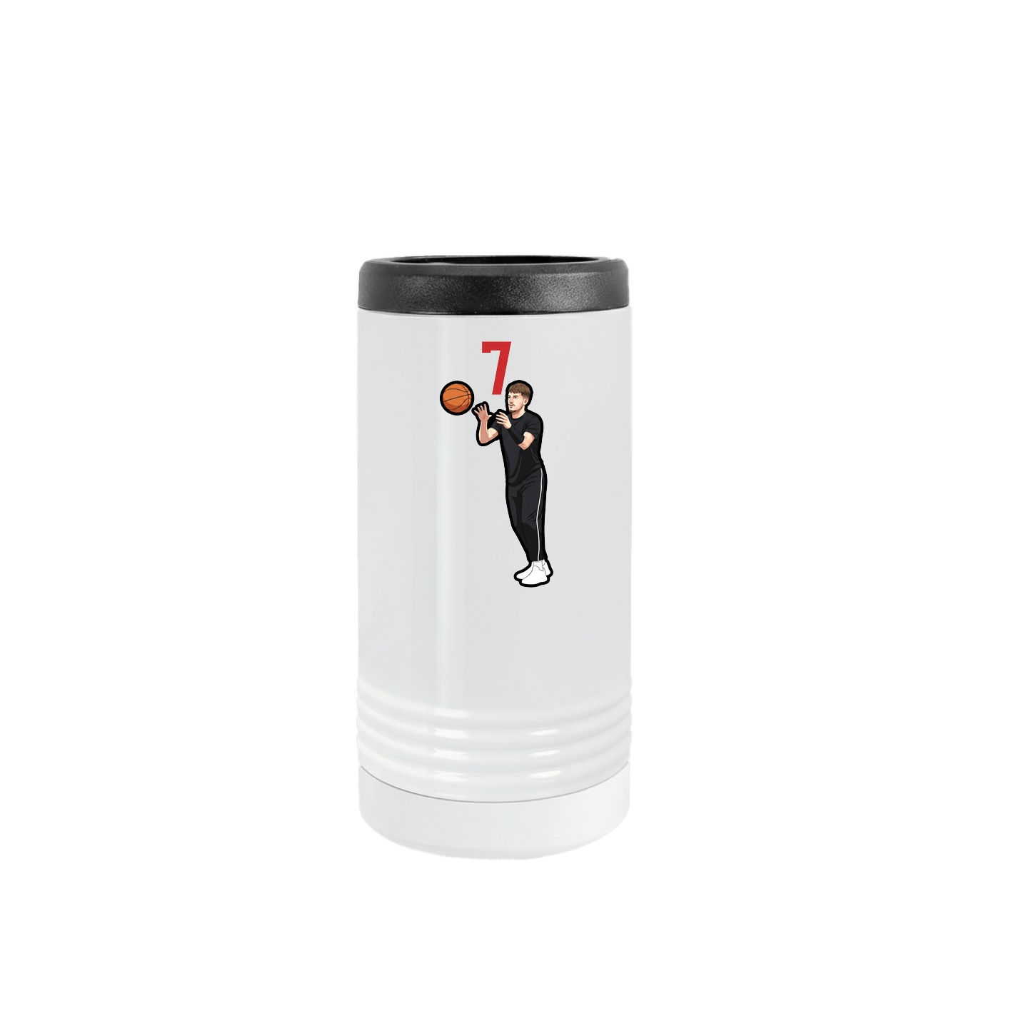 Slim Beverage Holder — Number Top in White