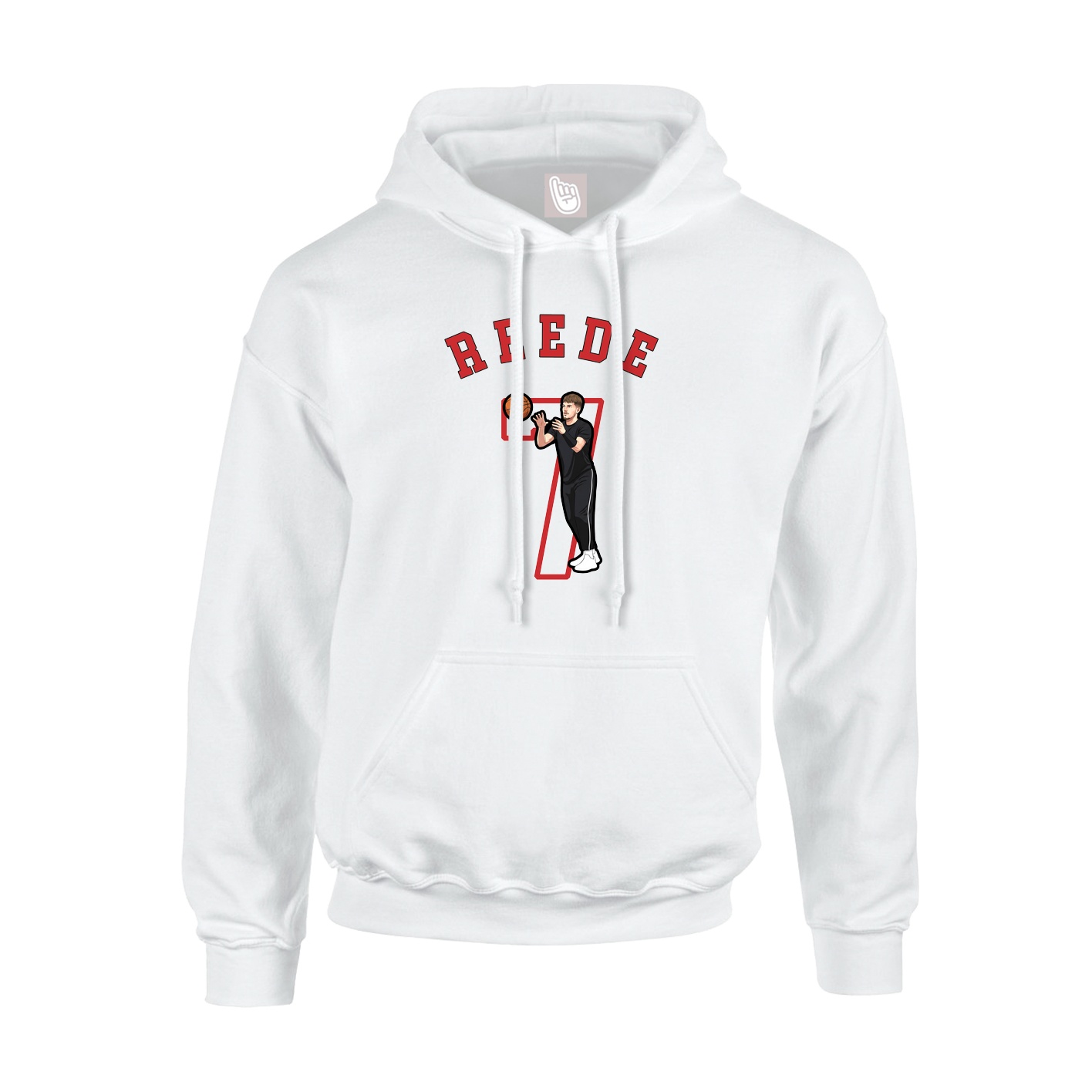 Youth Hoodie — Shirsey Arch in White