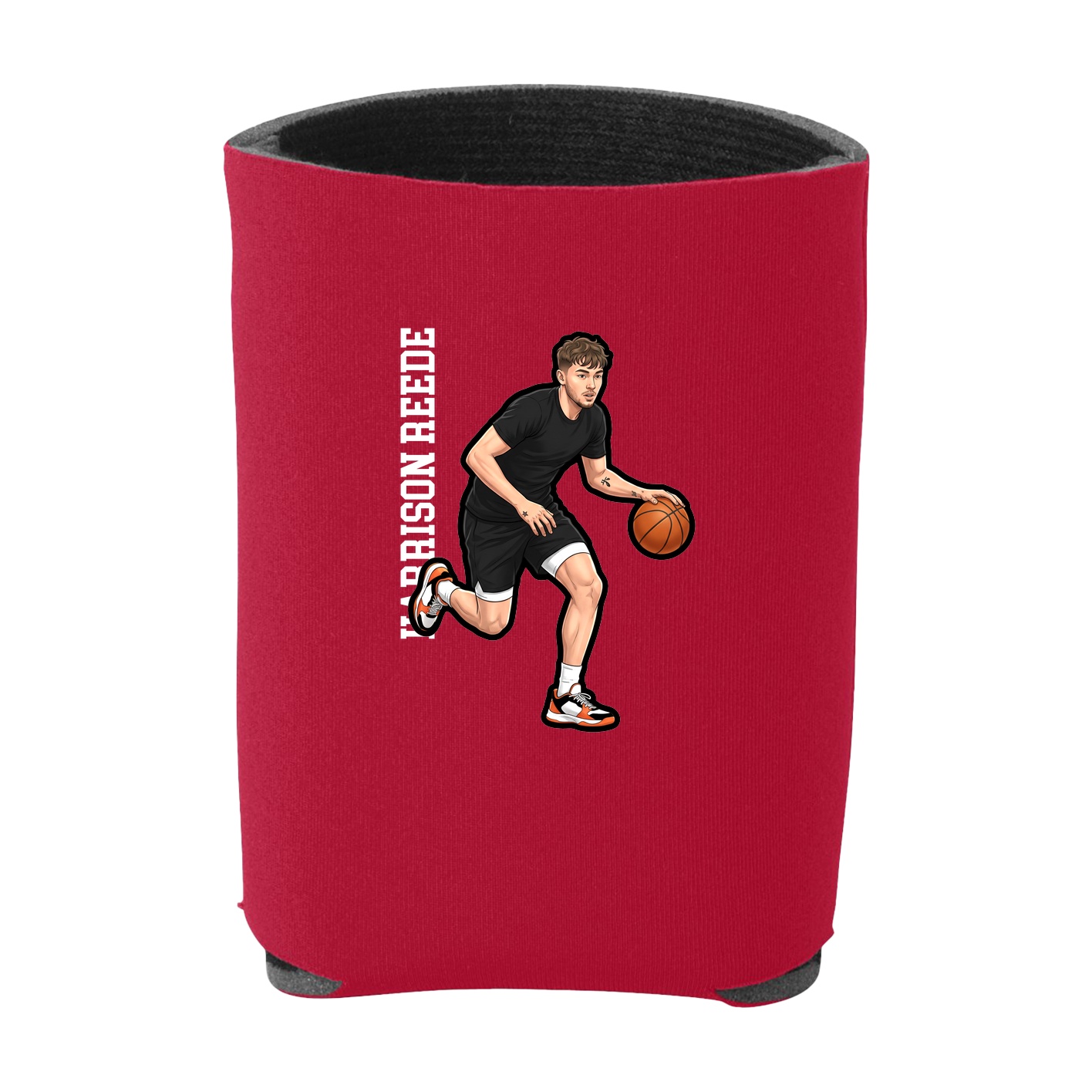 Can Holder — Name Vertical in Red