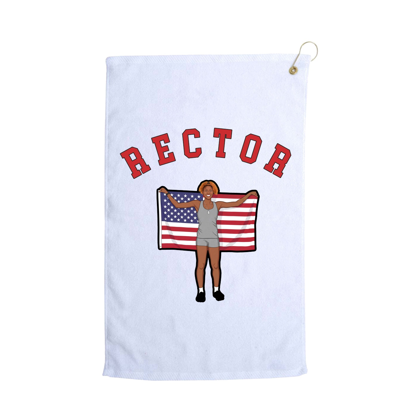 Golf Towel — Shirsey Arch in White
