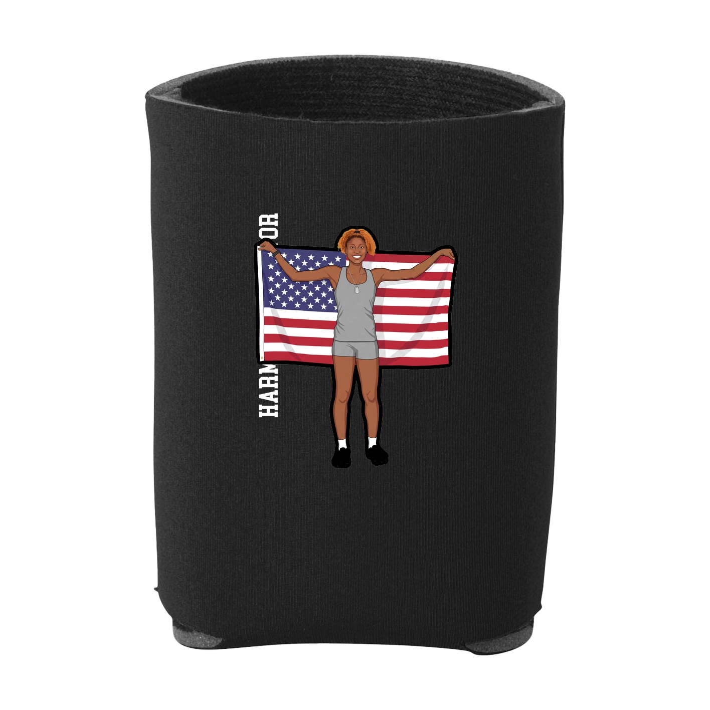 Can Holder — Name Vertical in Black