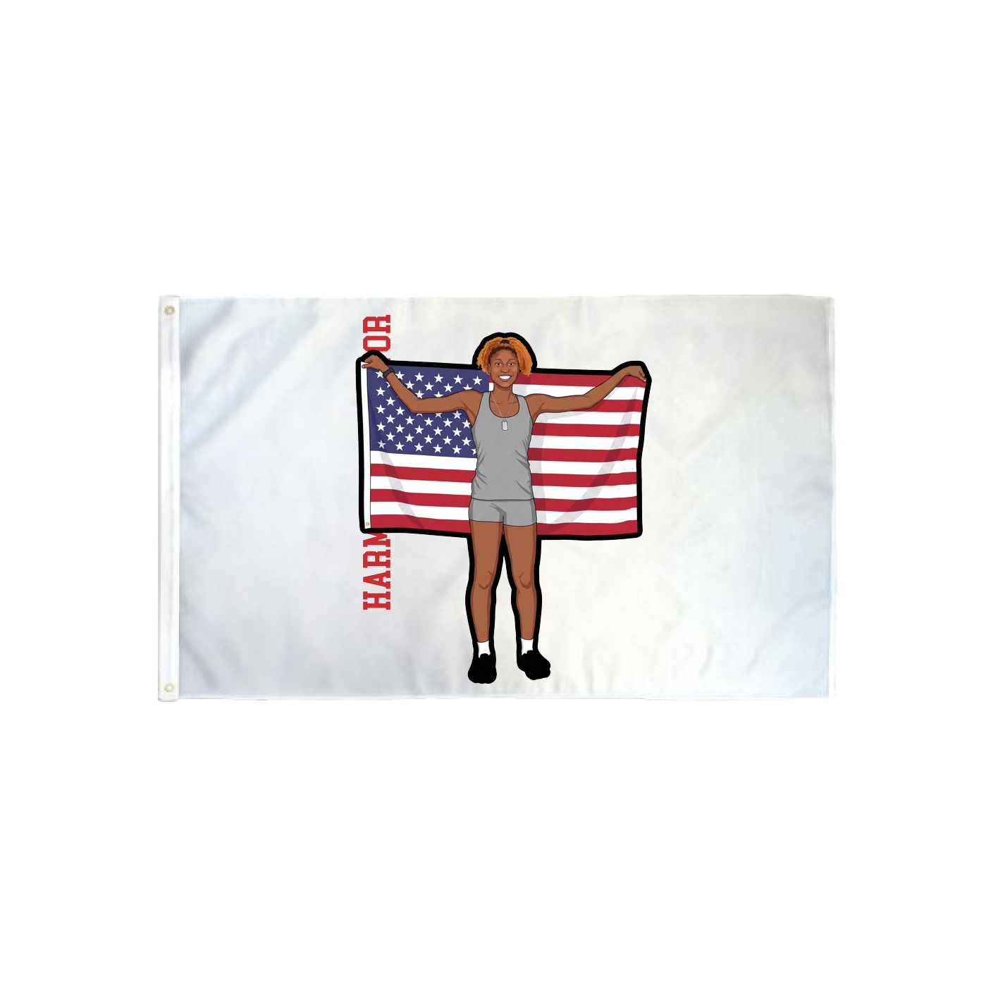 3x5 Flag — Name Vertical in Classic