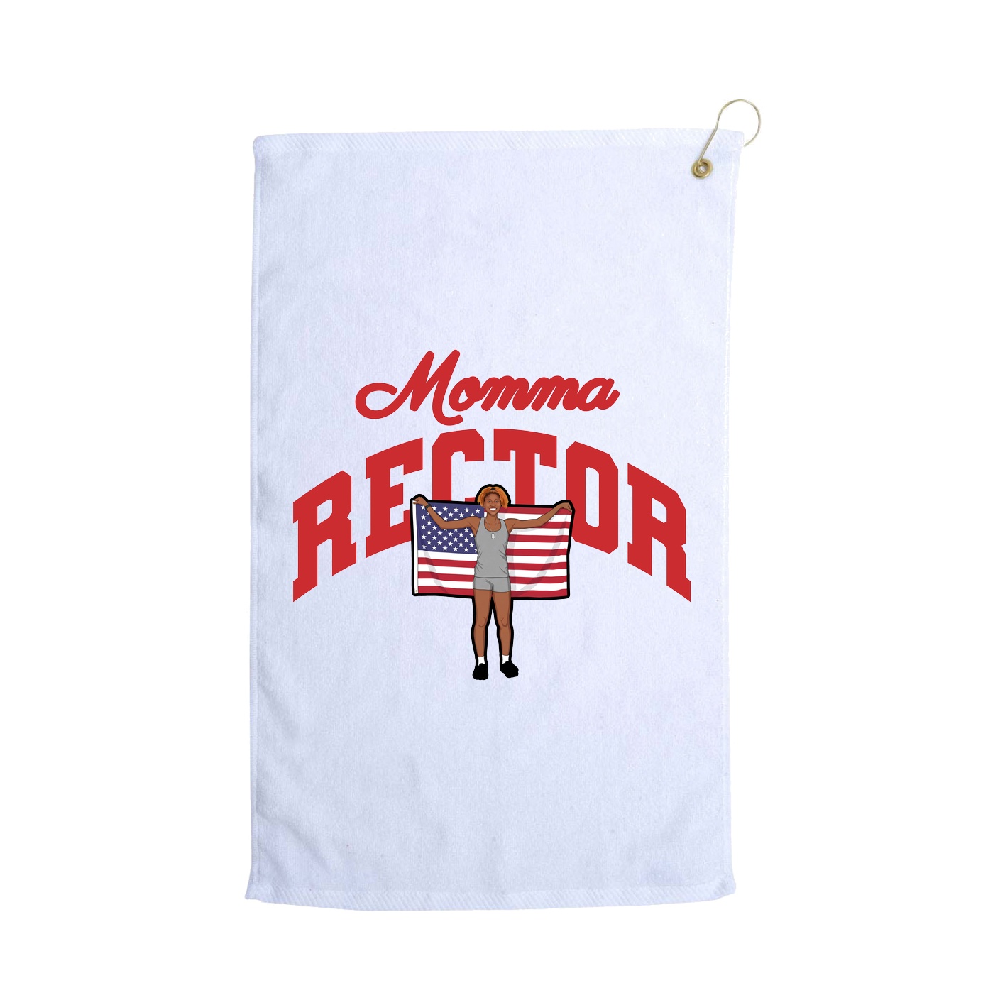 Golf Towel — Mothers Day Arch in White