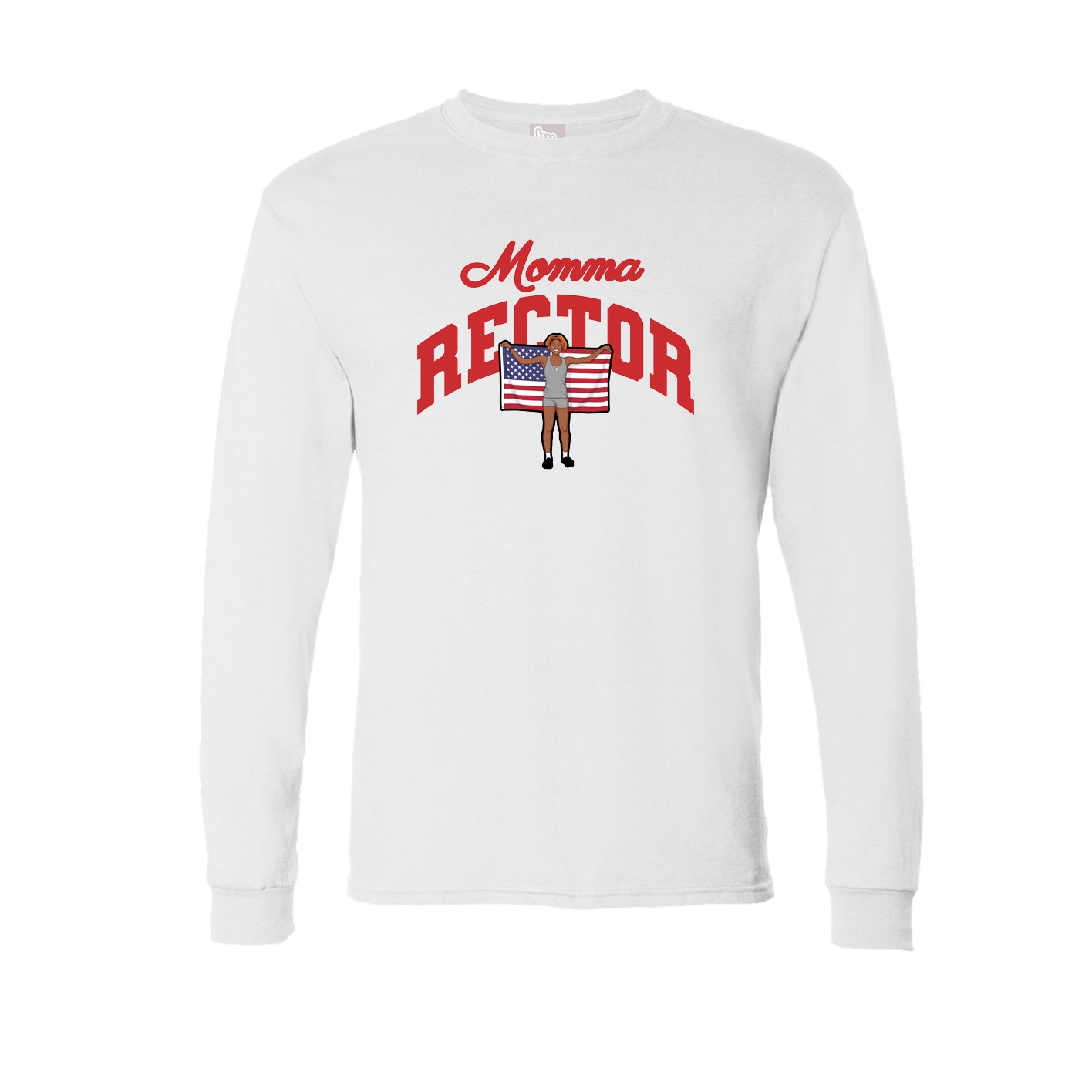 Long Sleeve Tee — Mothers Day Arch in White