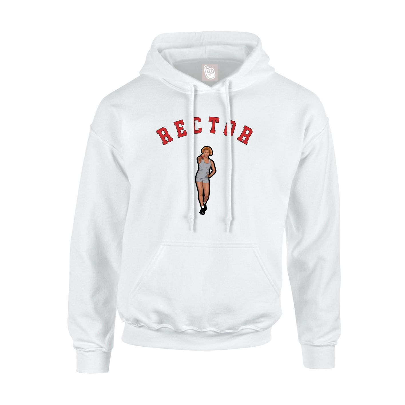 Hoodie — Shirsey Arch in White