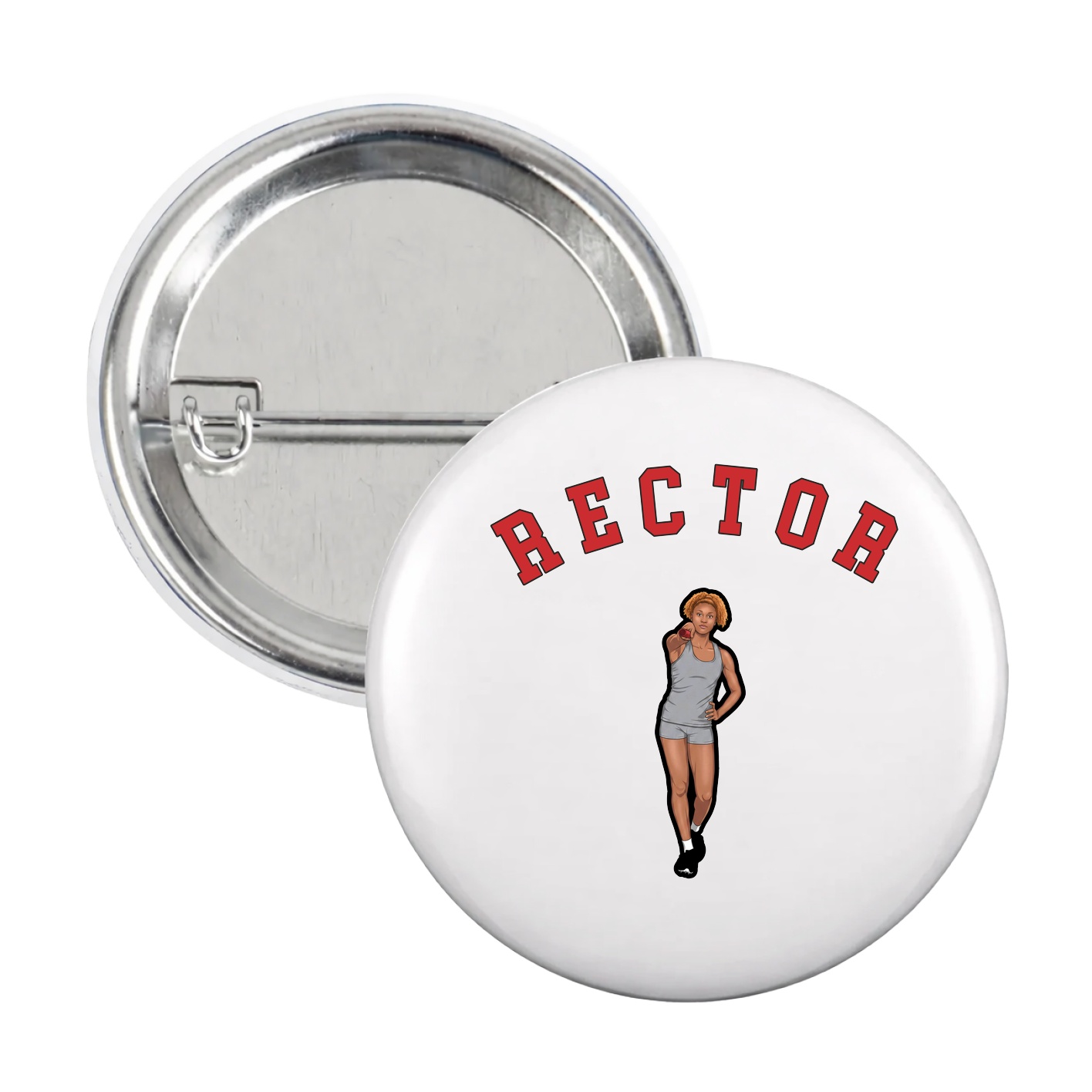 Game Day Button — Shirsey Arch in White