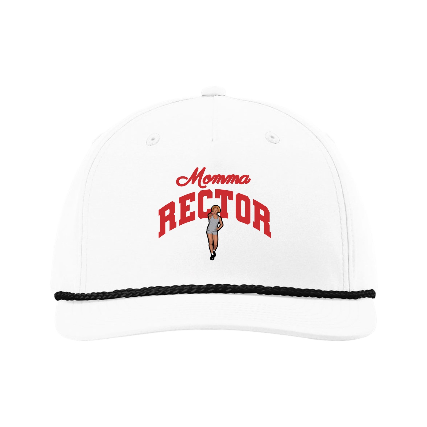Five-Panel Classic Rope Cap — Mothers Day Arch in White