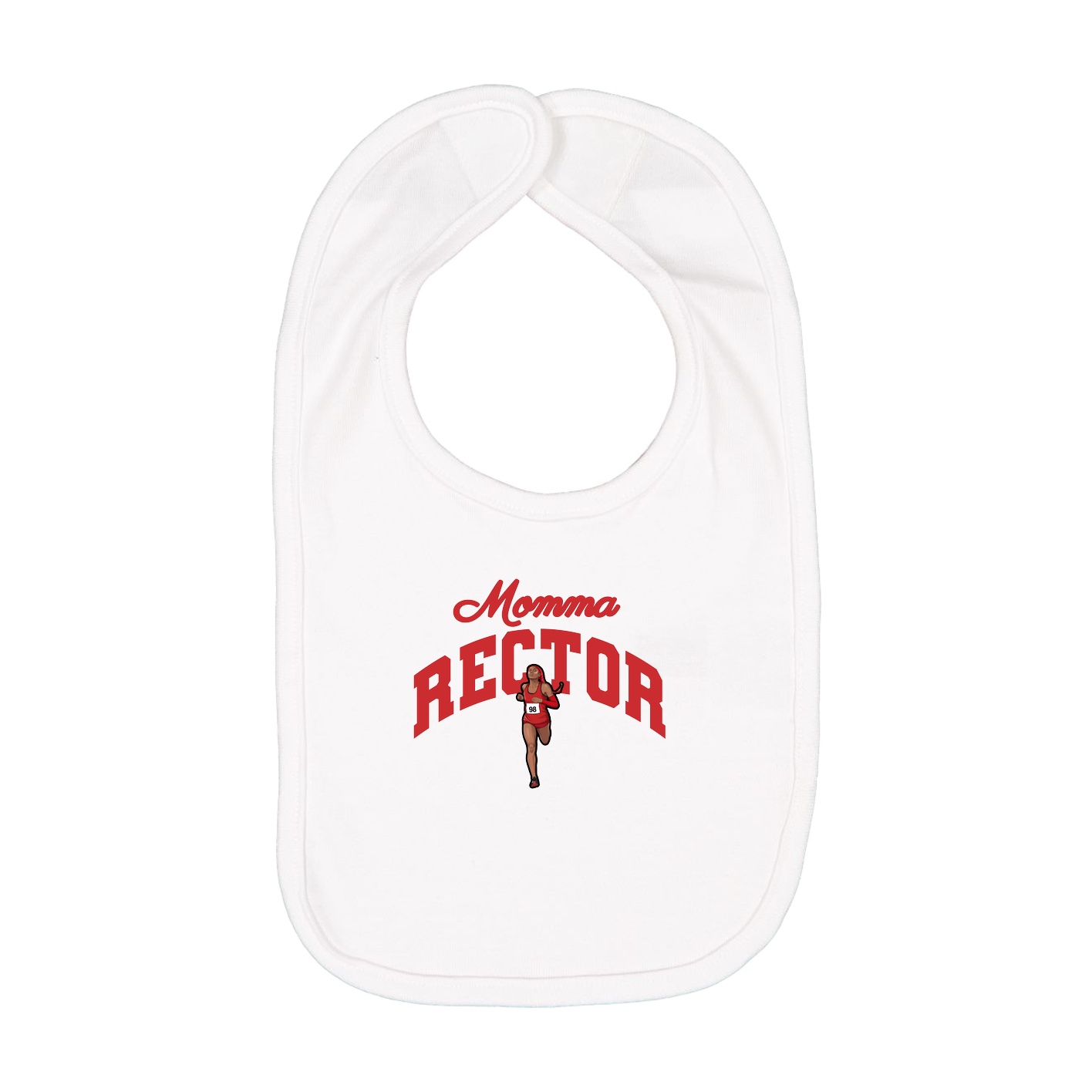 Infant Bib — Mothers Day Arch in White
