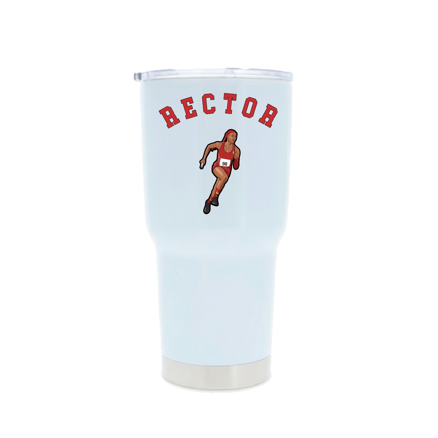 30oz Stainless Steel Tumbler — Shirsey Arch in White