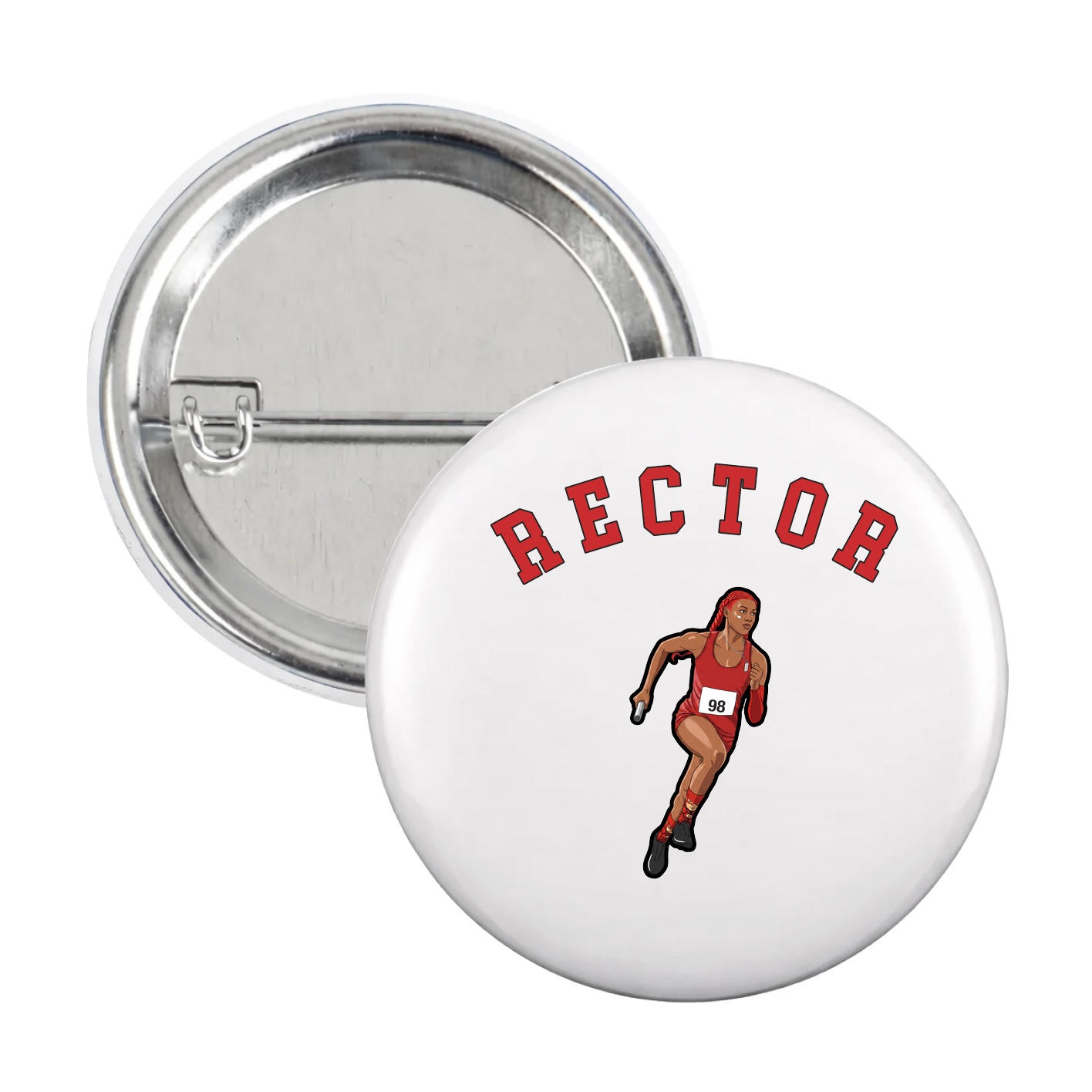 Game Day Button — Shirsey Arch in White