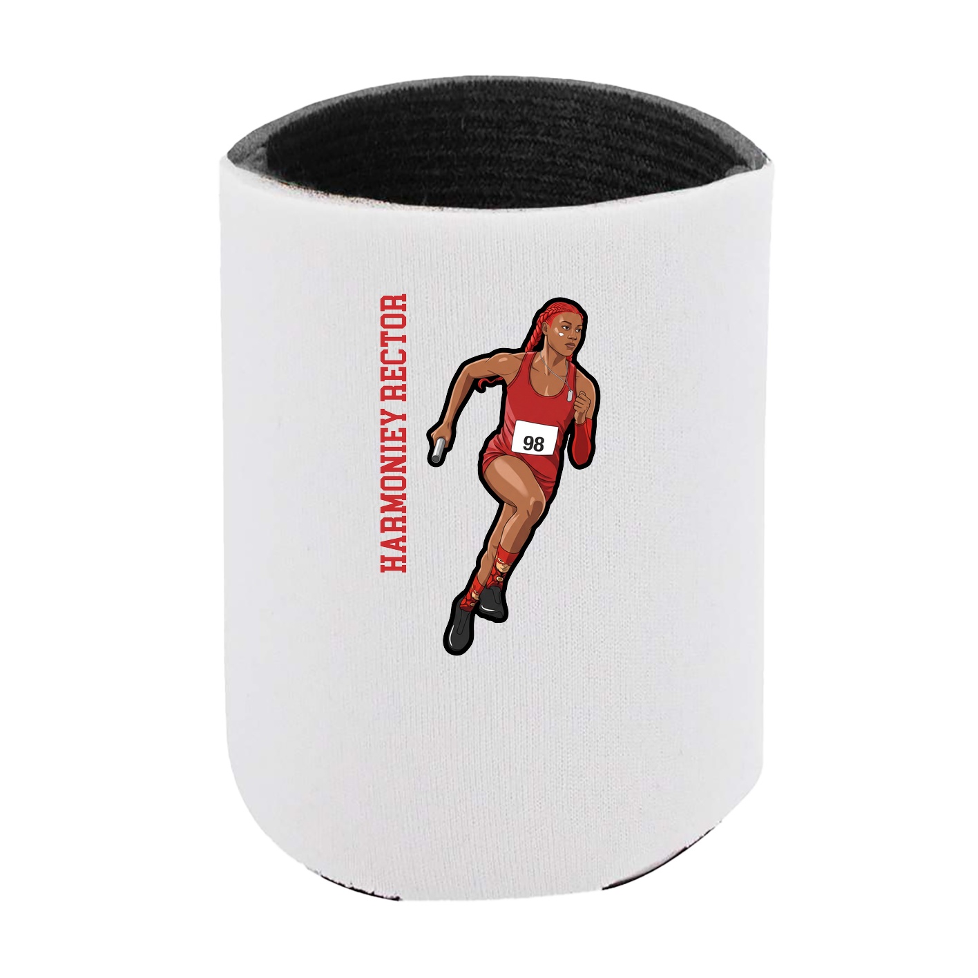 Can Holder — Name Vertical in White