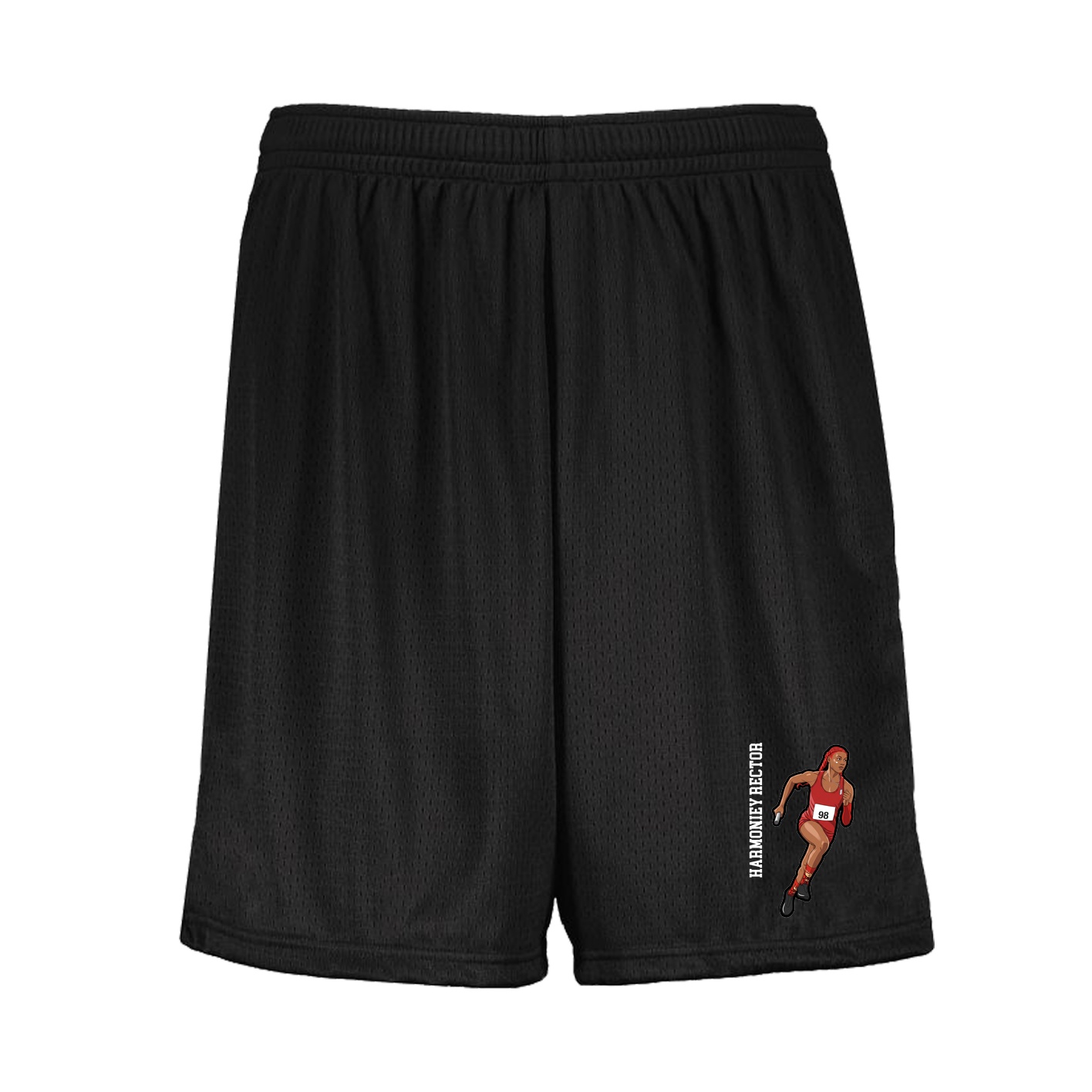 Shorts — Name Vertical in Black